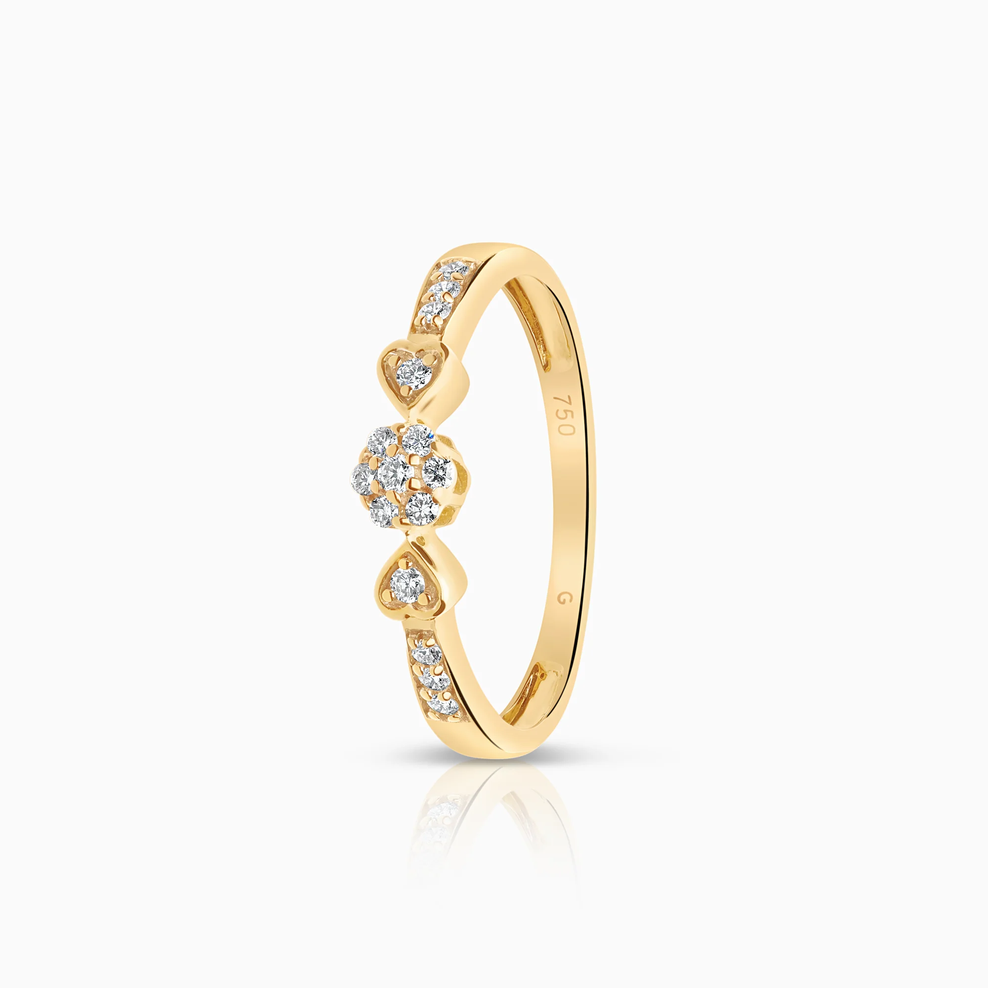Diamond ring 0.17ct 18K gold