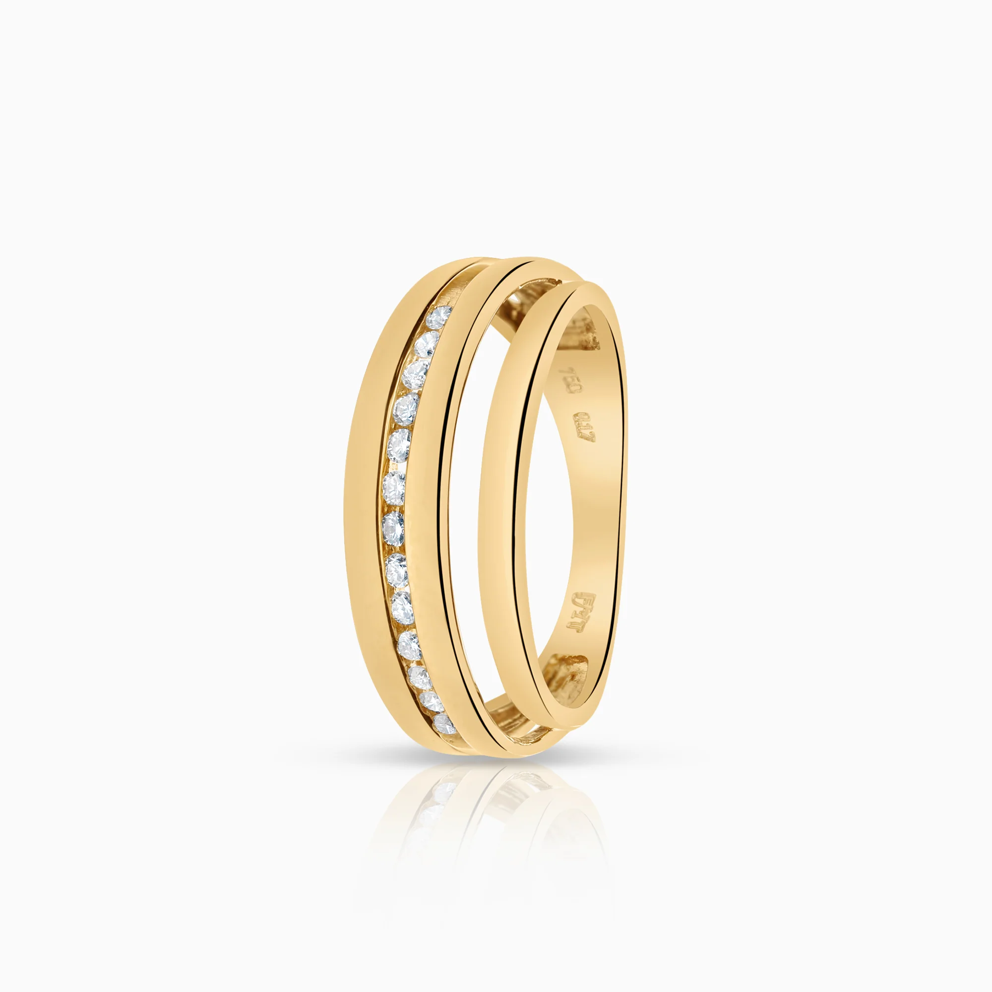 Diamond ring 0.17ct 18K gold