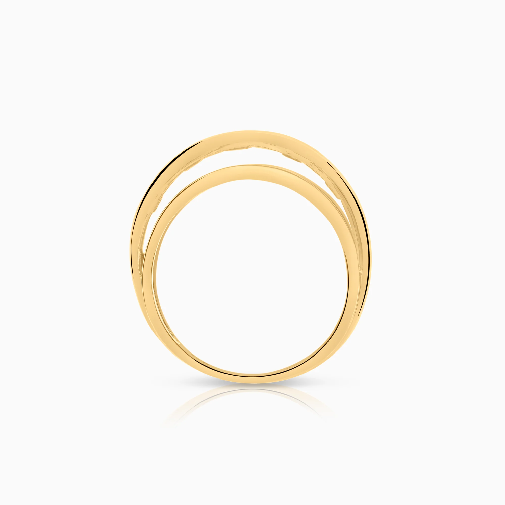 Diamond ring 0.17ct 18K gold - Image 2