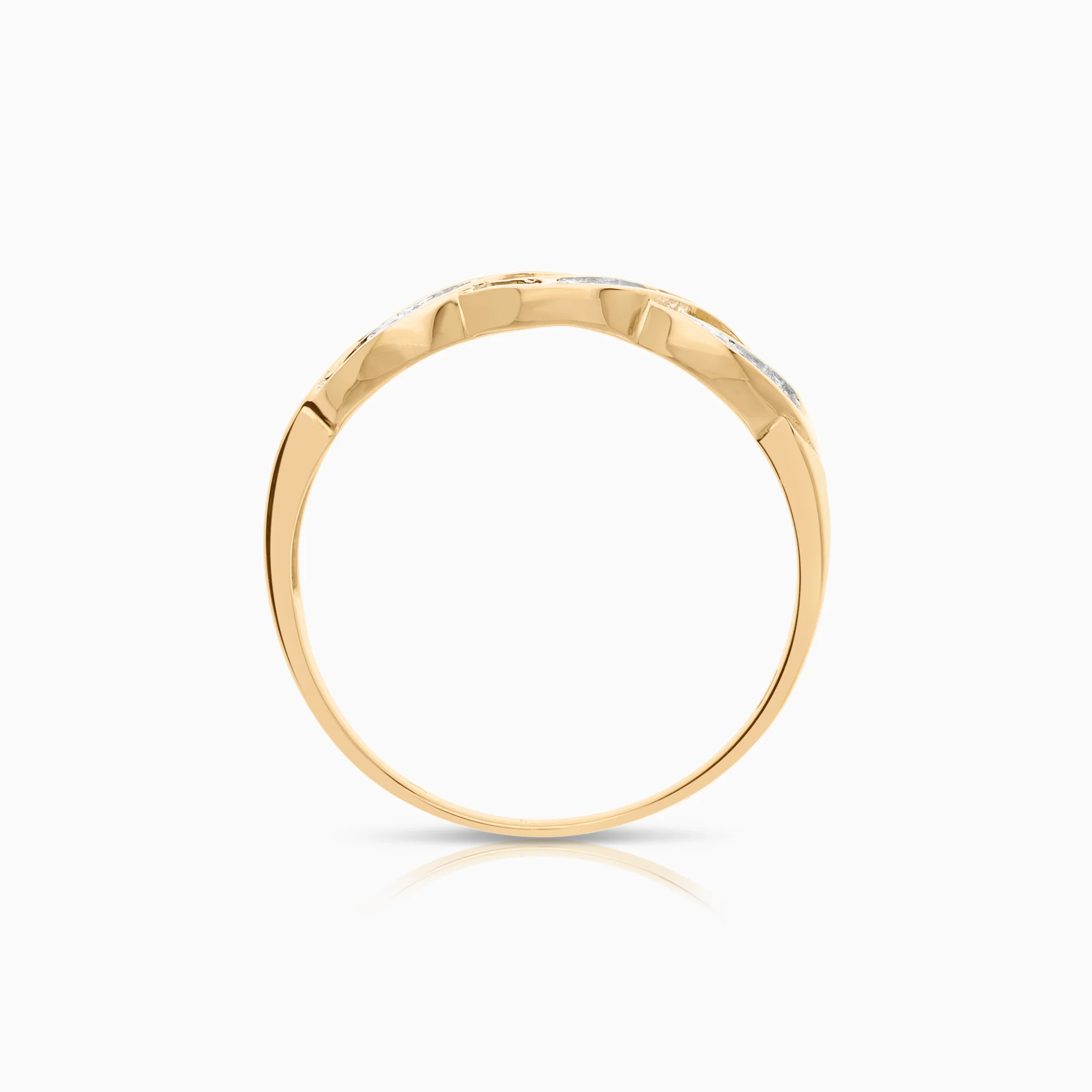 Diamond ring 0.17ct 18K gold - Image 2