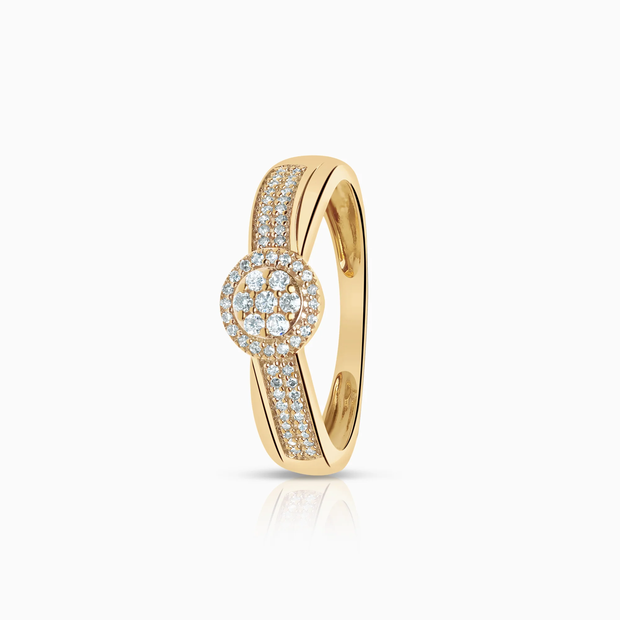 Diamond ring 0.18ct 18K gold