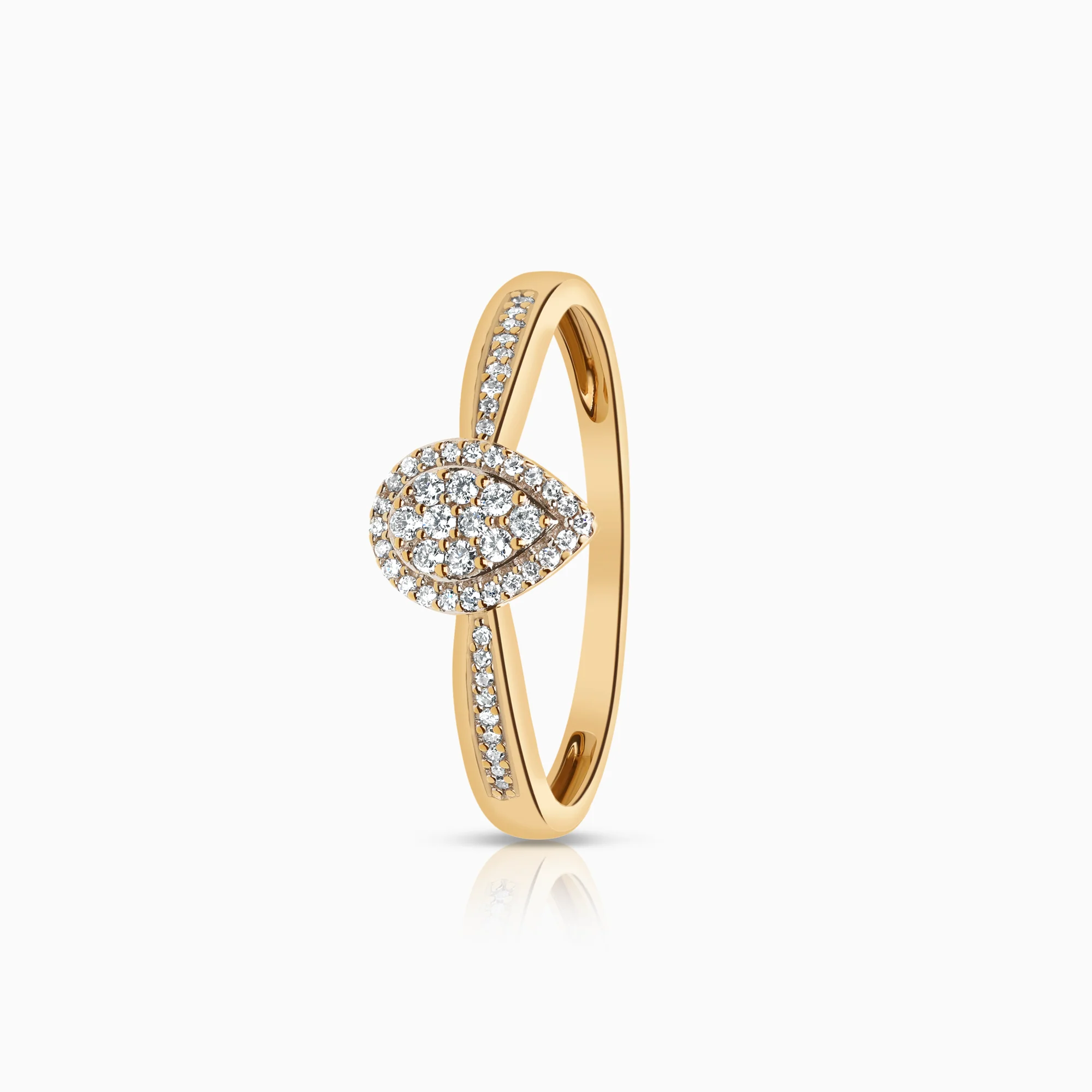Diamond ring 0.18ct 18K gold