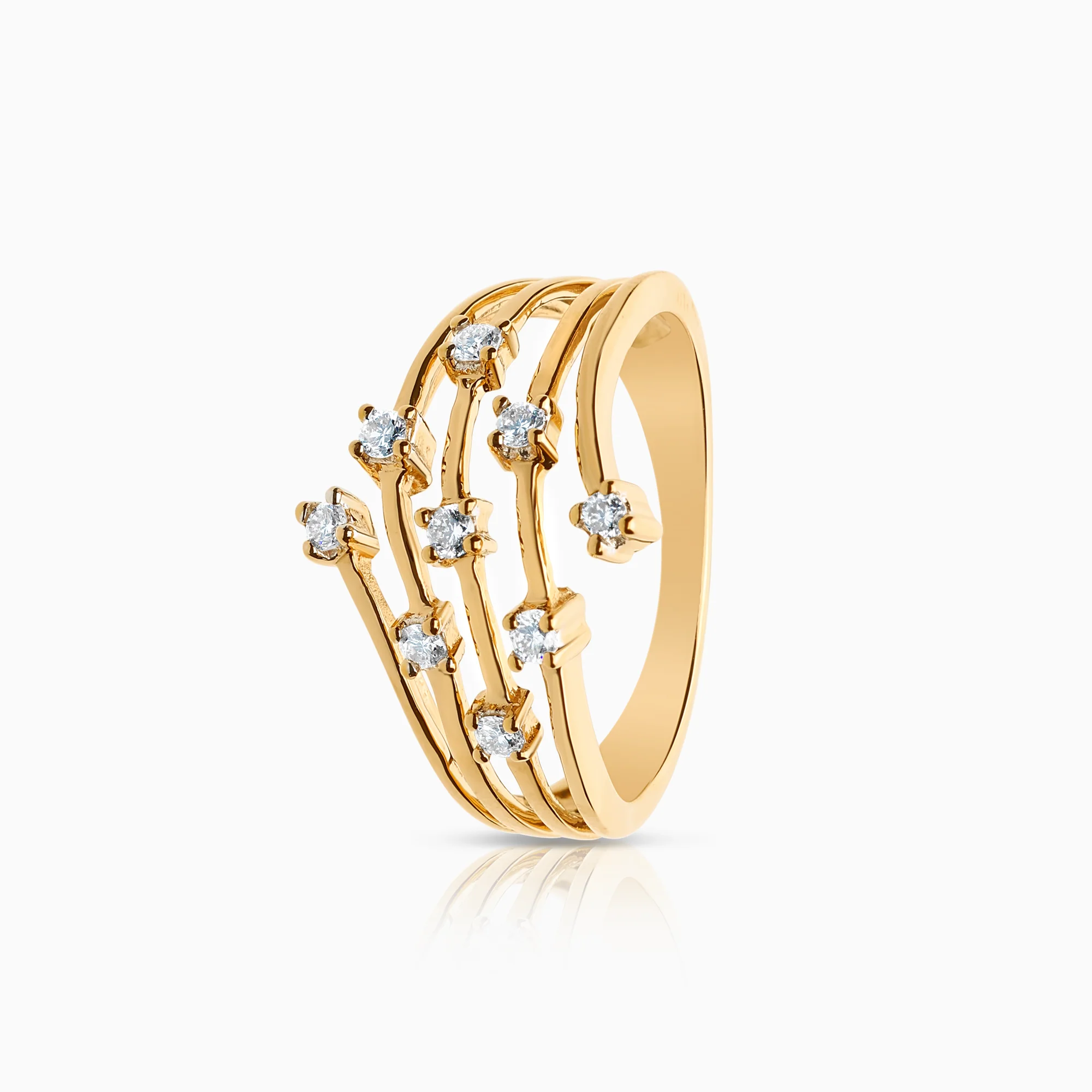 Diamond ring 0.18ct 18K gold