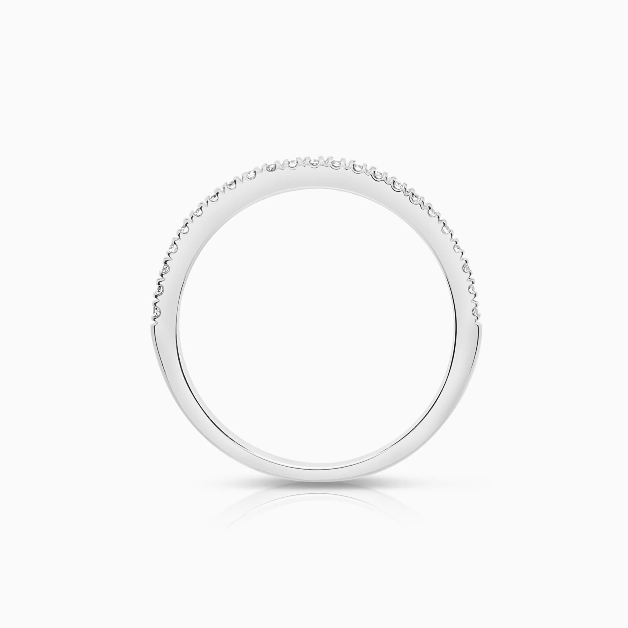 Diamond ring 0.18ct 18K white gold - Image 2