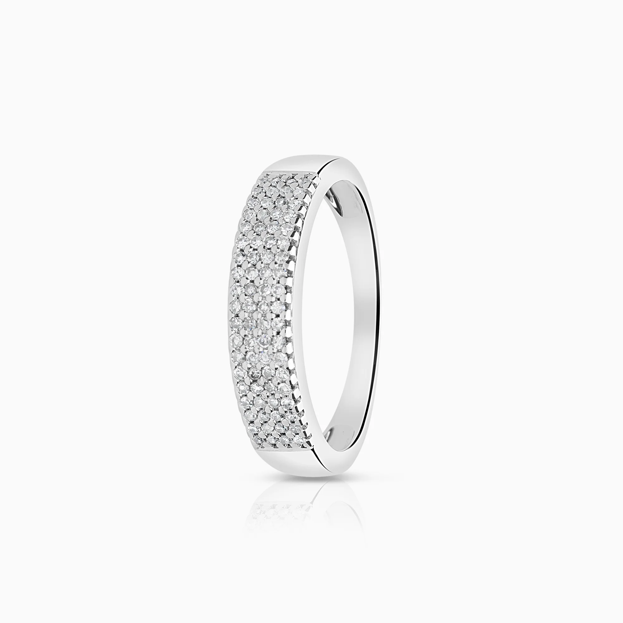 Diamond ring 0.19ct 18K white gold