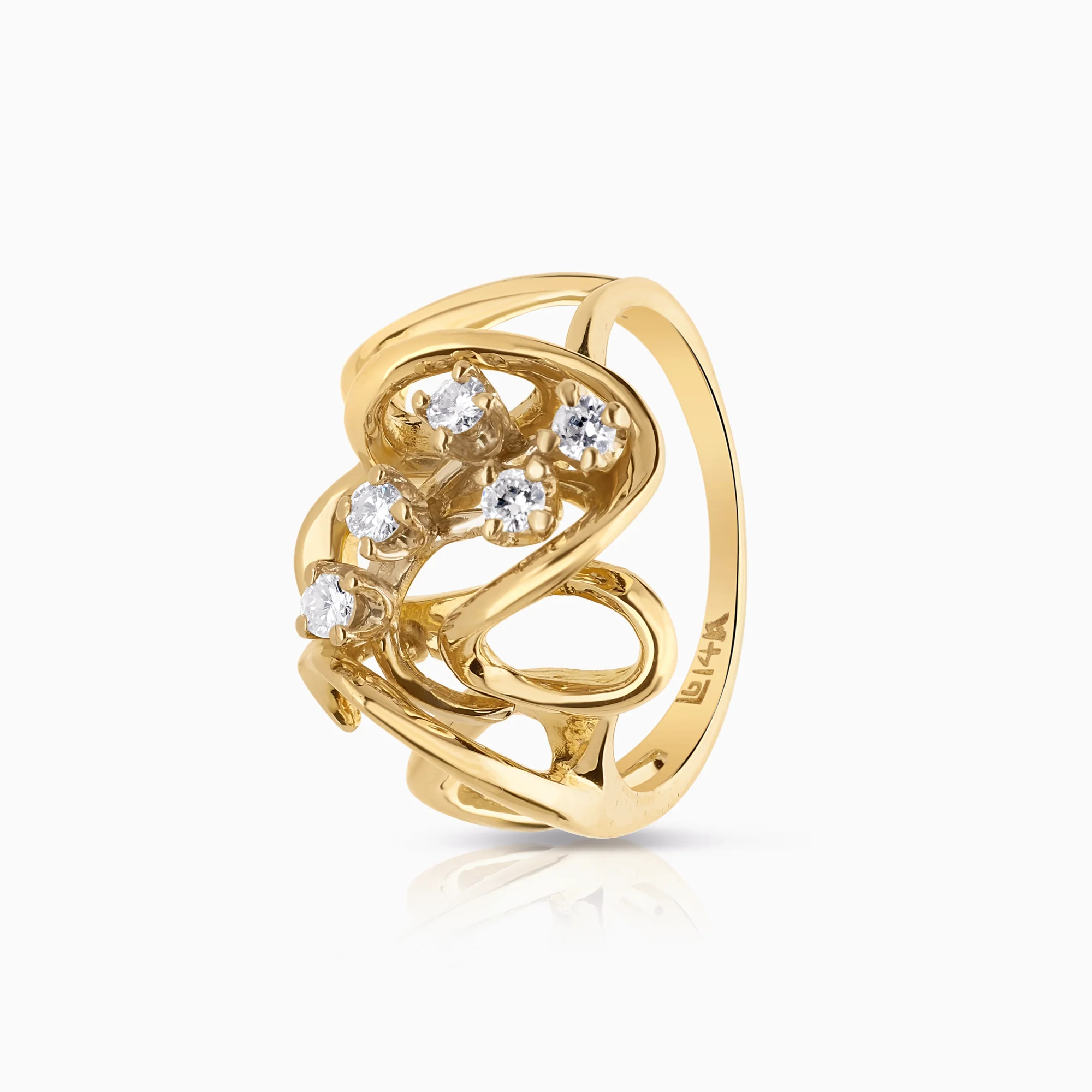 Diamond ring 0.20ct 14K gold