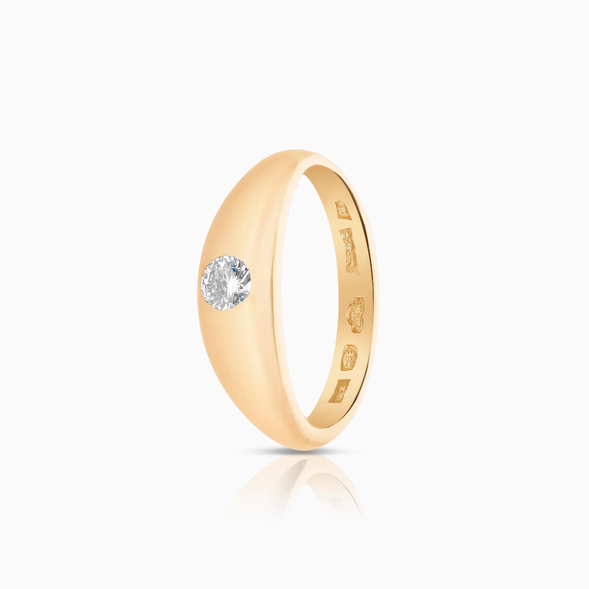 Diamond ring 0.20ct 18K gold
