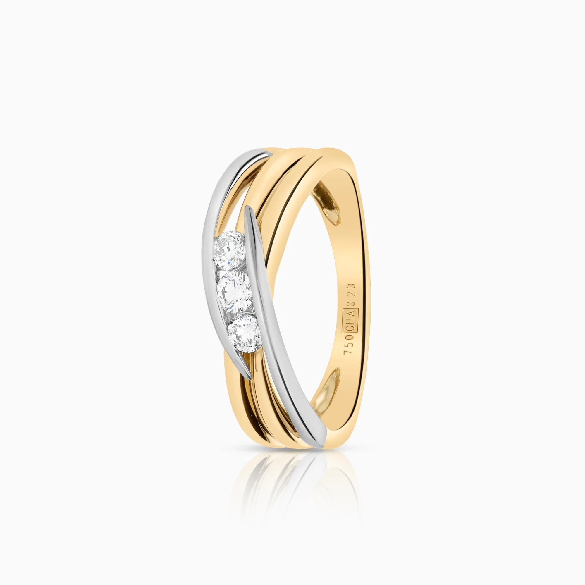 Diamond ring 0.20ct 18K gold