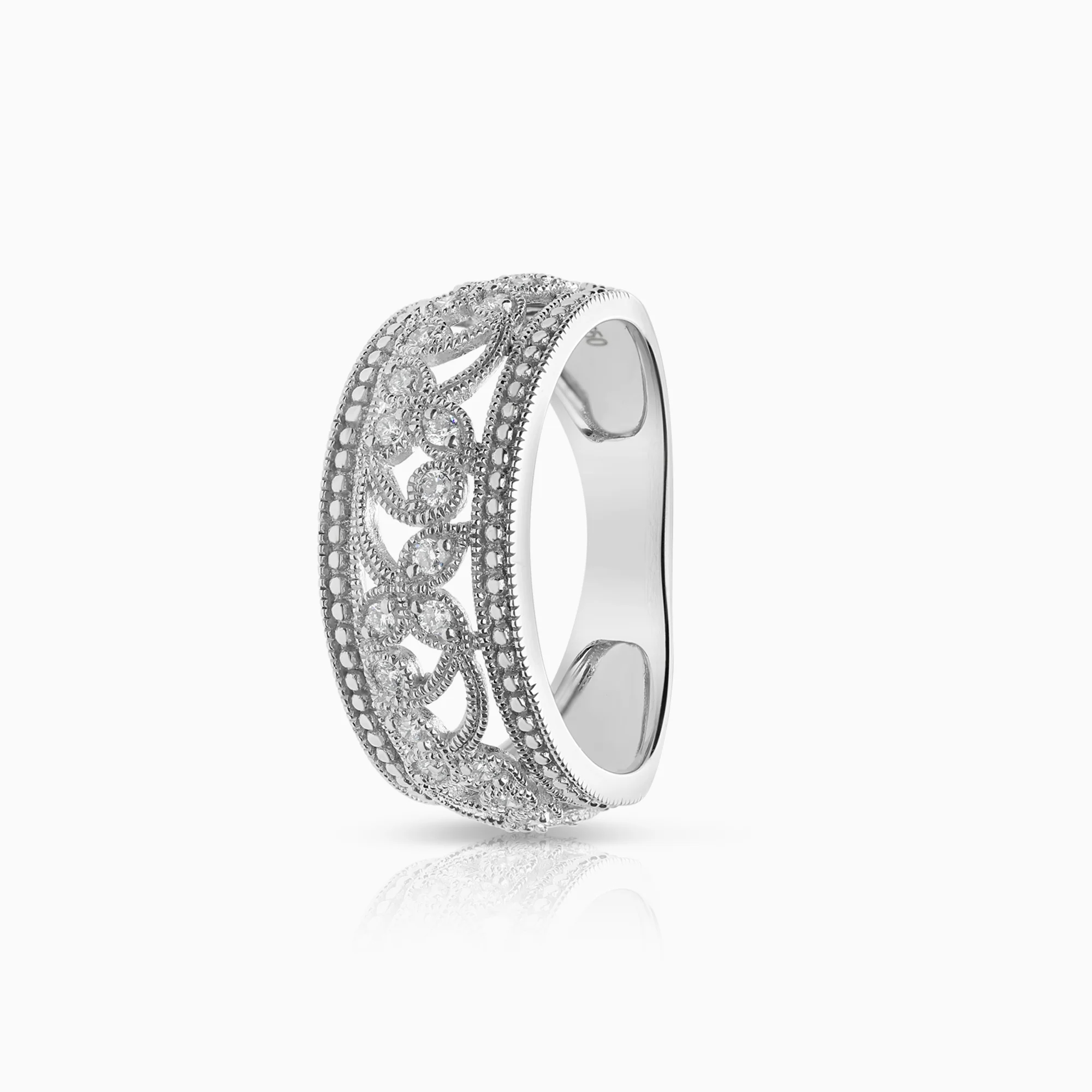 Diamond ring 0.20ct 18K white gold