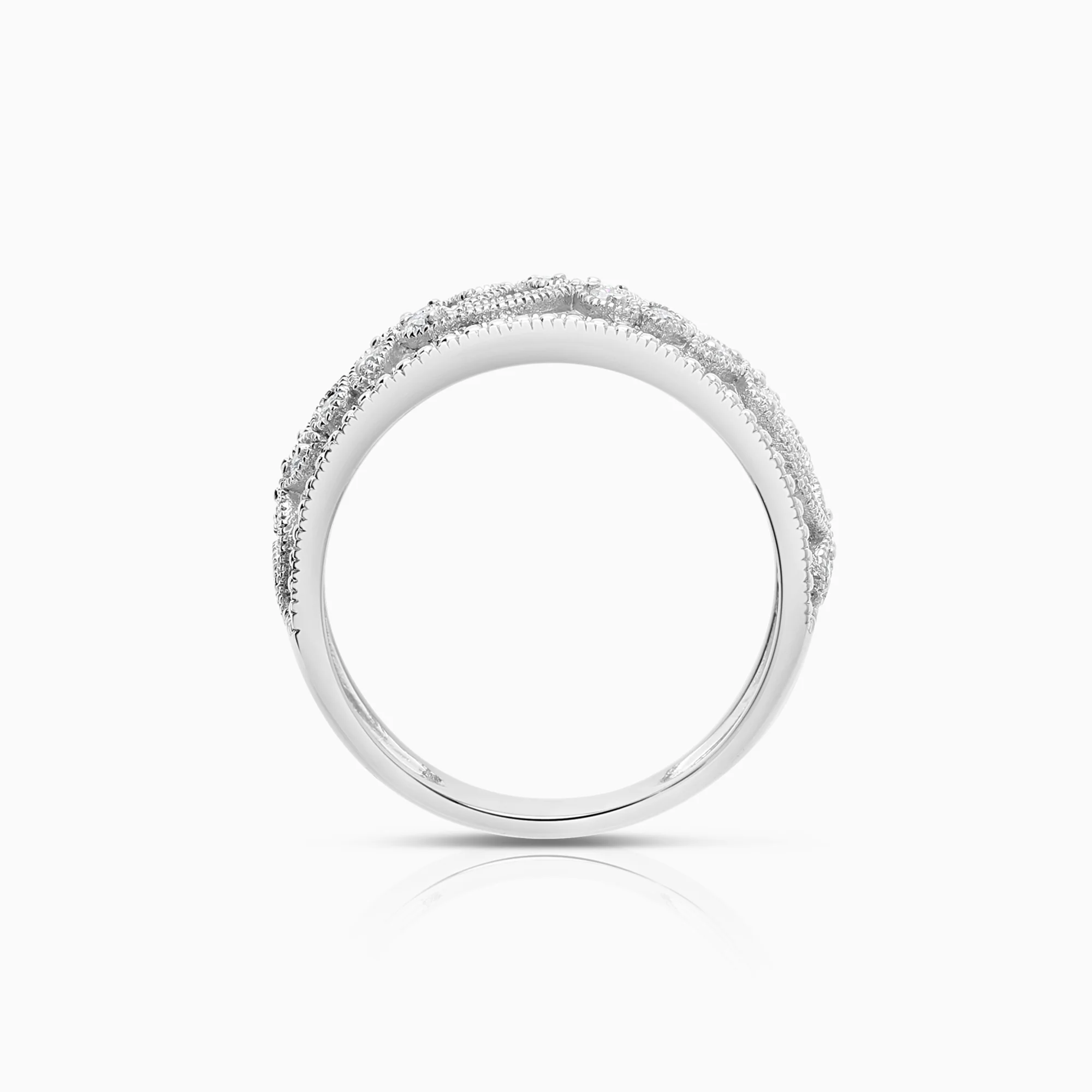 Diamond ring 0.20ct 18K white gold - Image 2