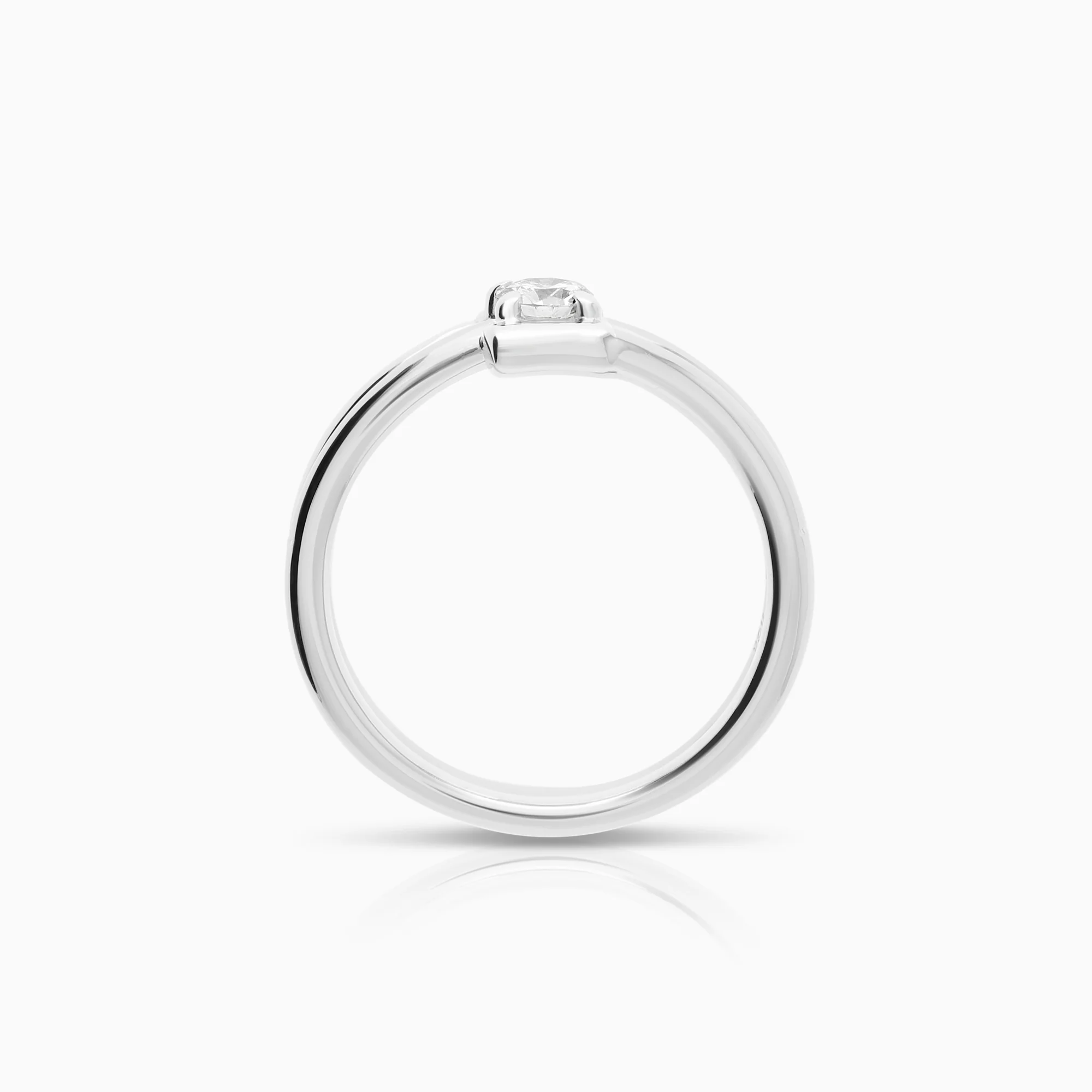 Diamond ring 0.20ct 18K white gold - Image 2