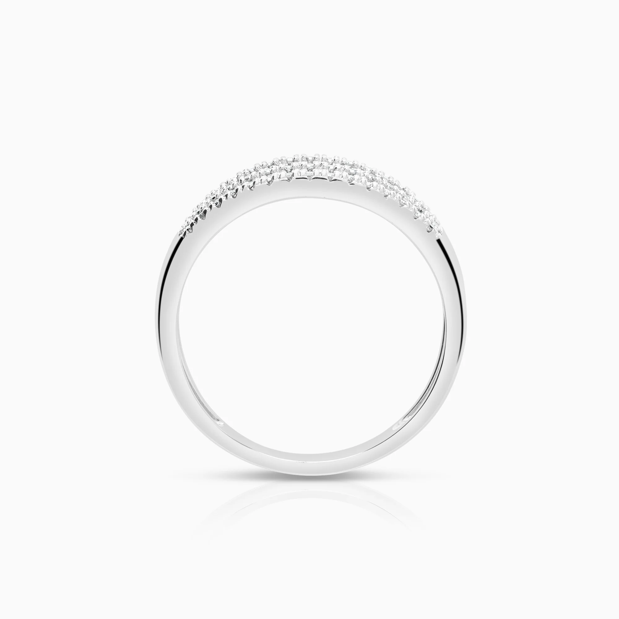 Diamond ring 0.21ct 18K white gold - Image 2