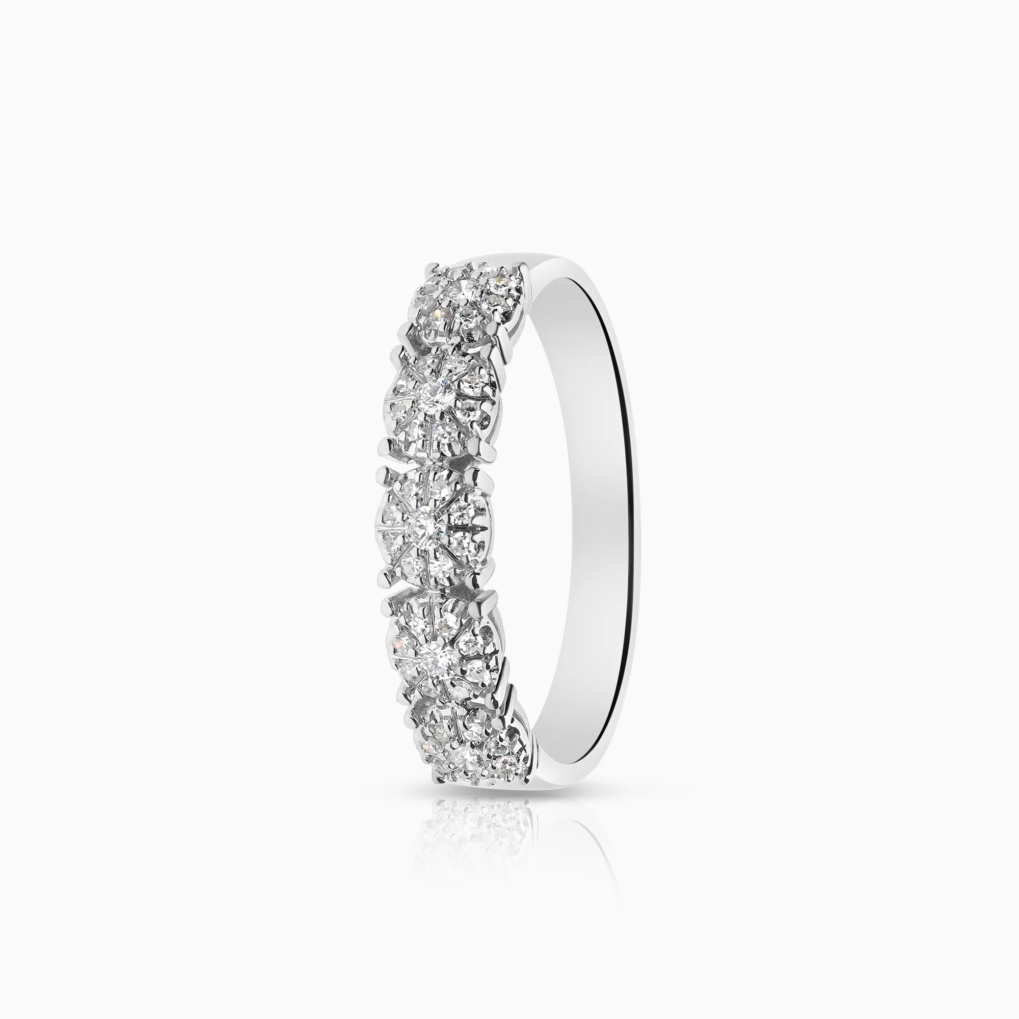 Diamond ring 0.22ct 18K white gold