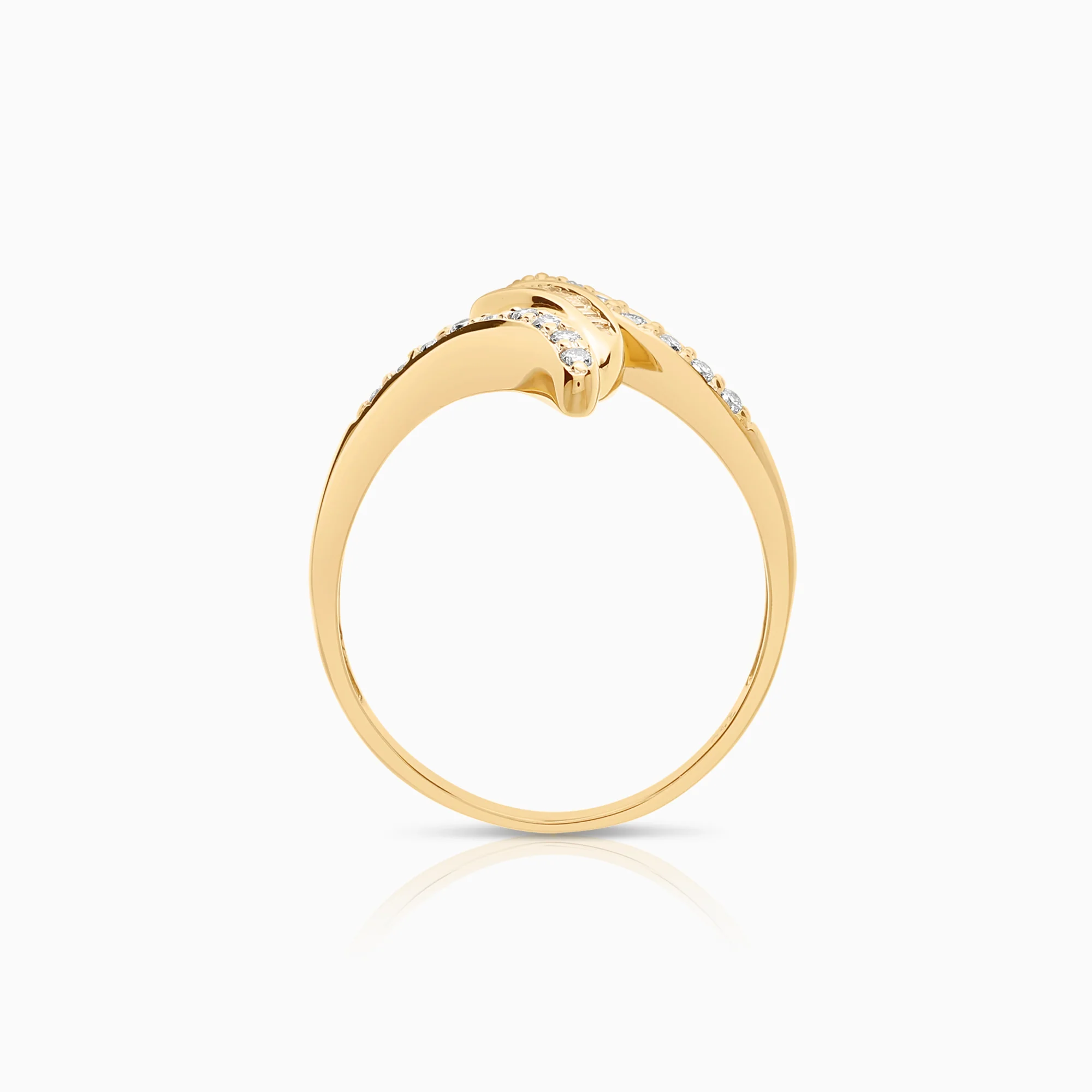 Diamond ring 0.23ct 18K gold - Image 2