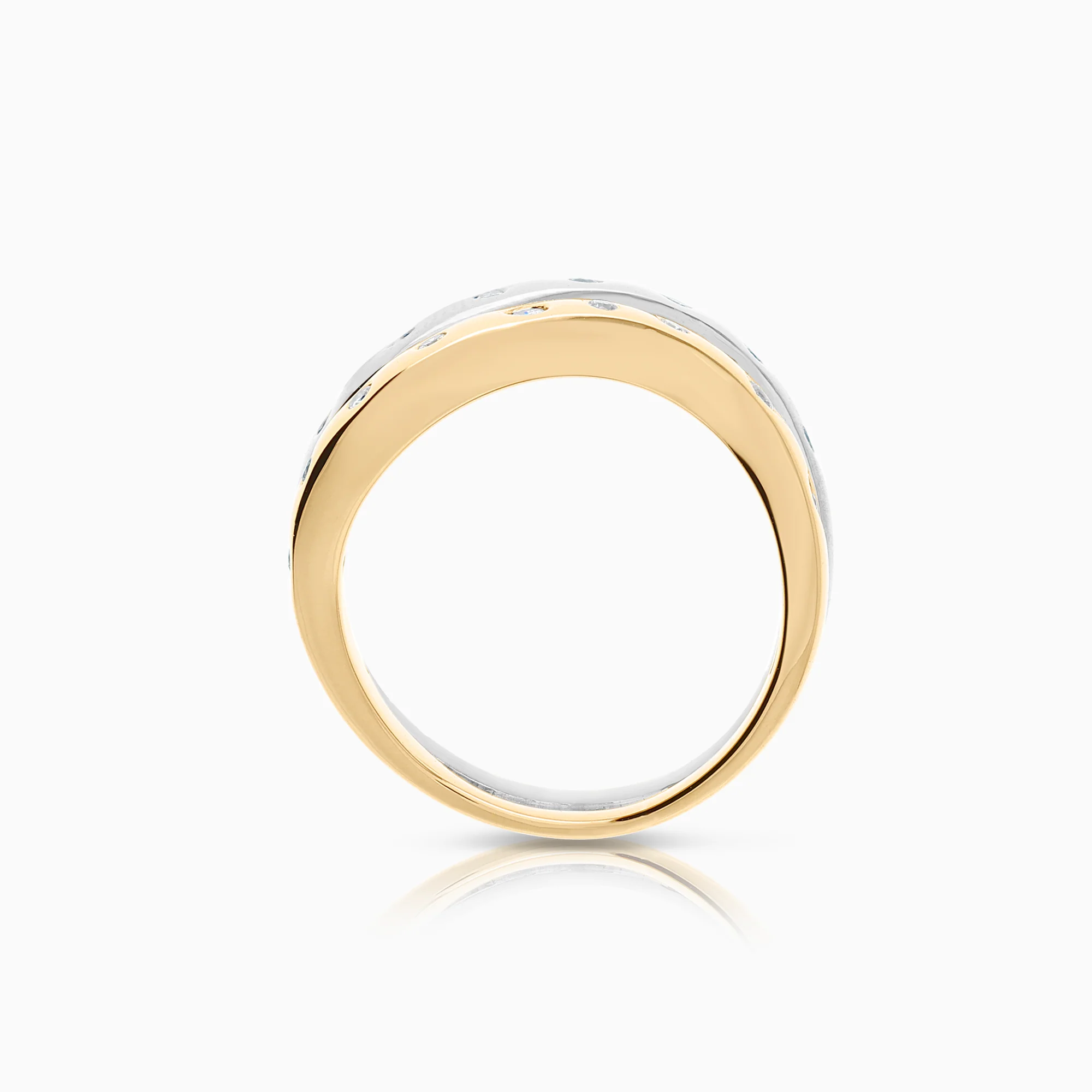 Diamond ring 0.24ct 18K gold - Image 2