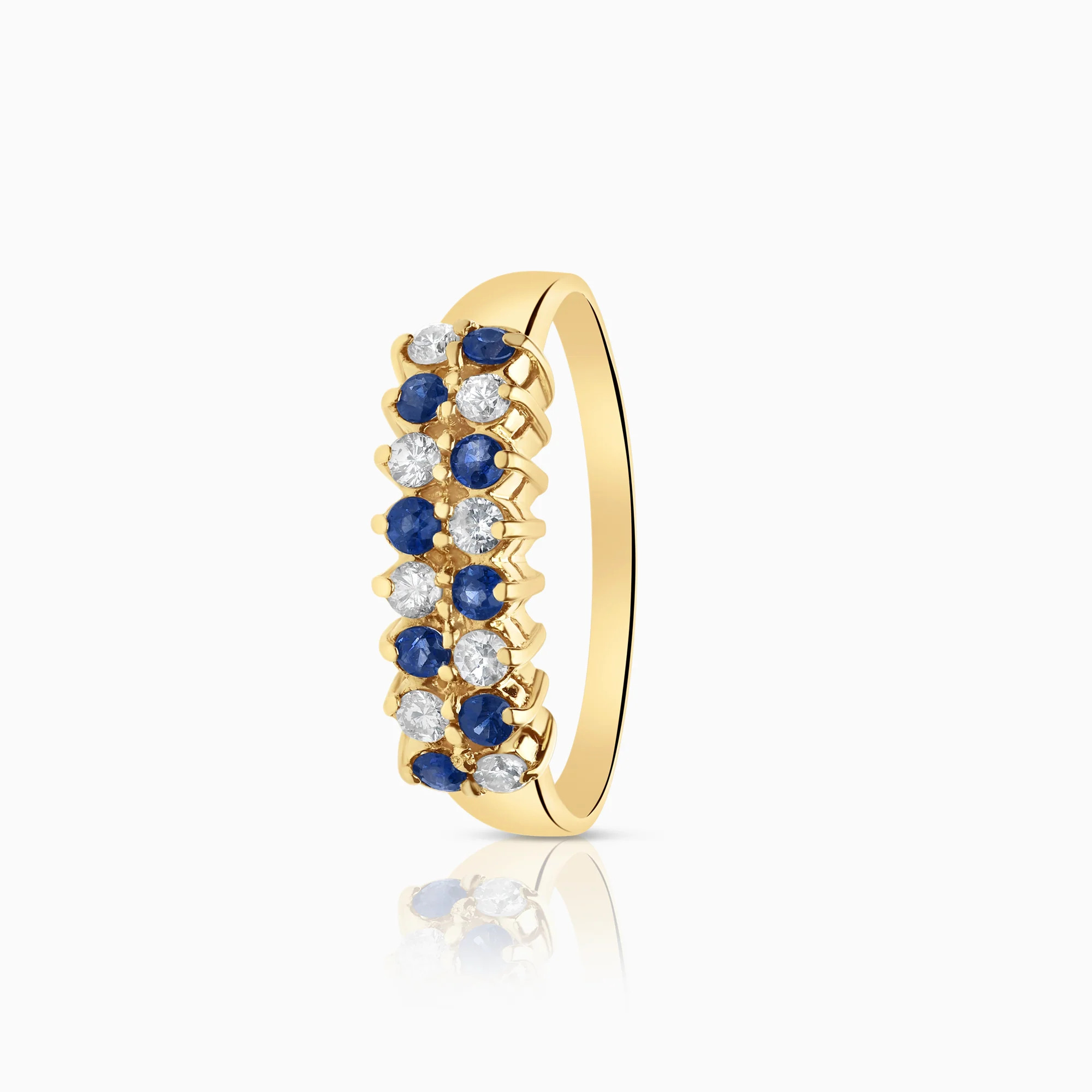 Diamond ring 0.24ct 18K yellow gold