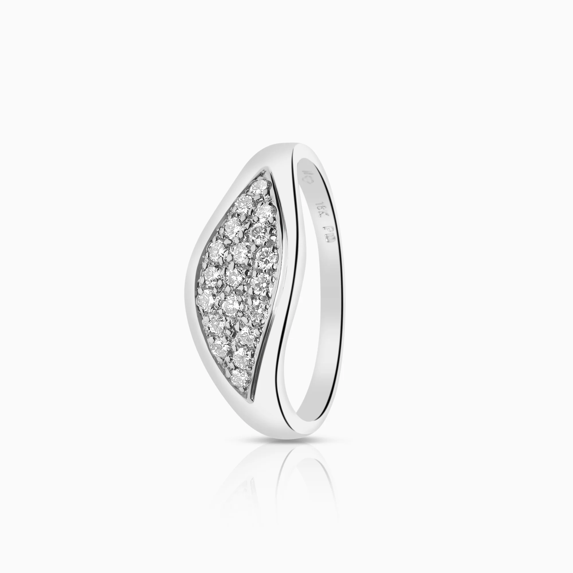 Diamond ring 0.28ct 18K white gold