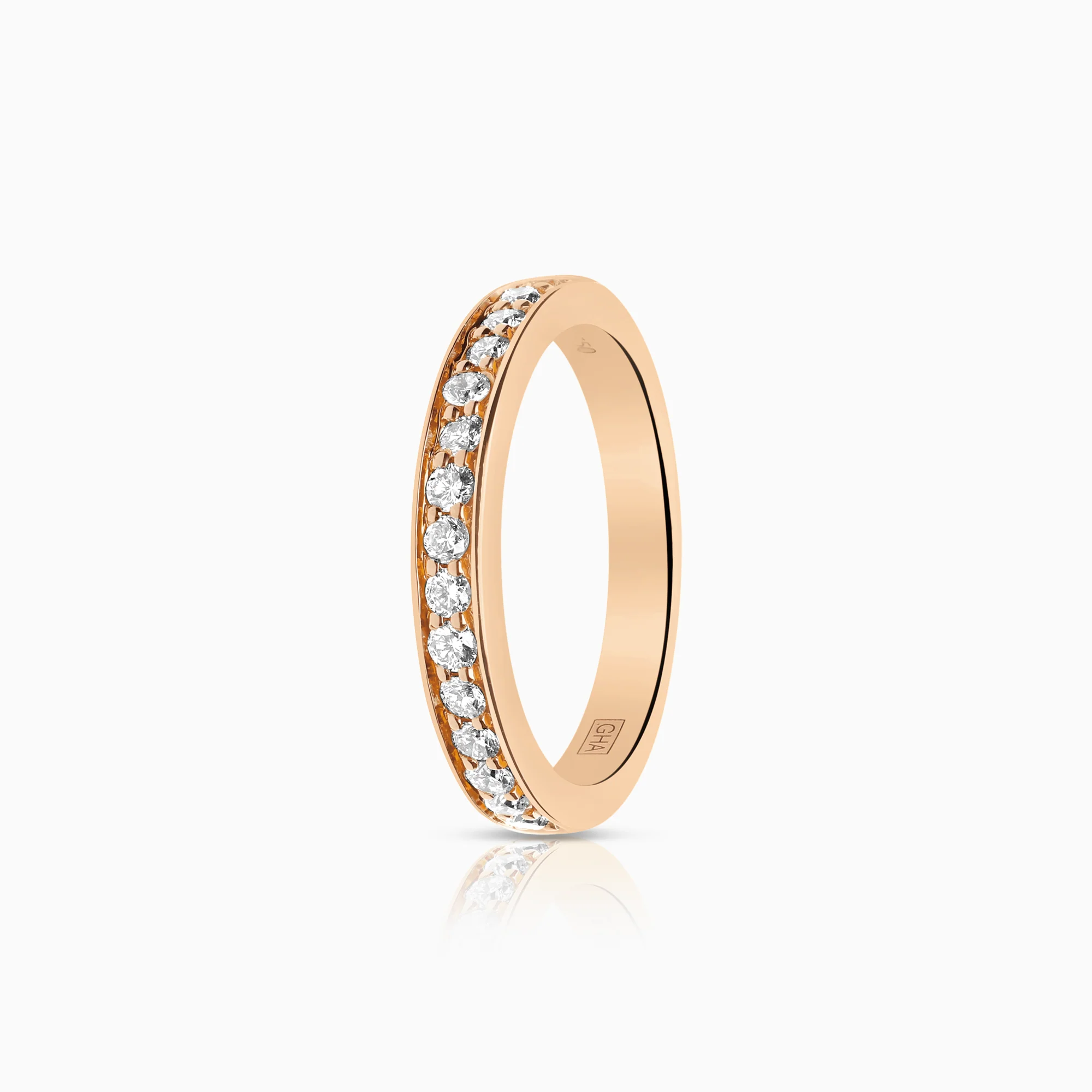 Diamond ring 0.30ct 18K rose gold