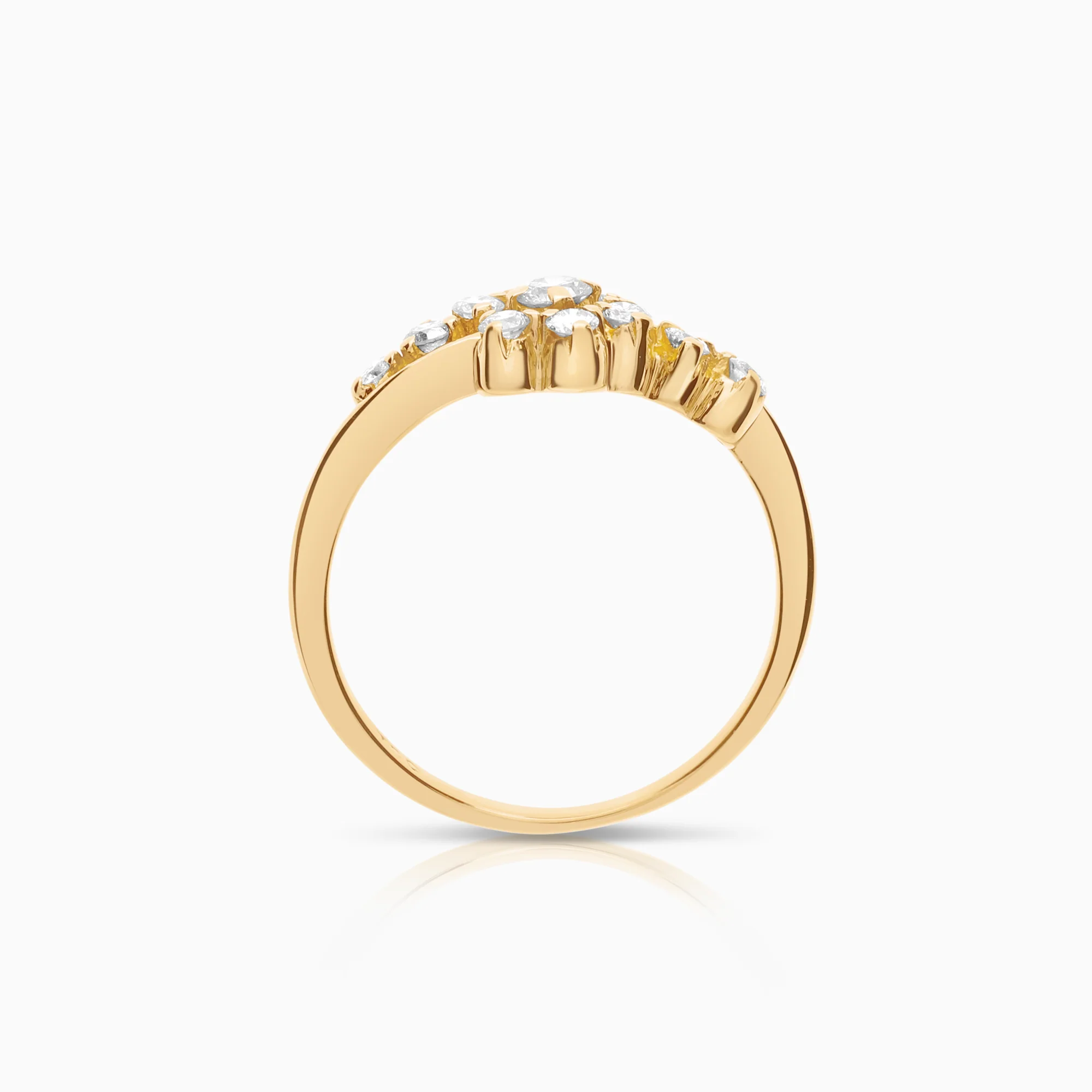 Diamond ring 0.31ct 18K gold - Image 2