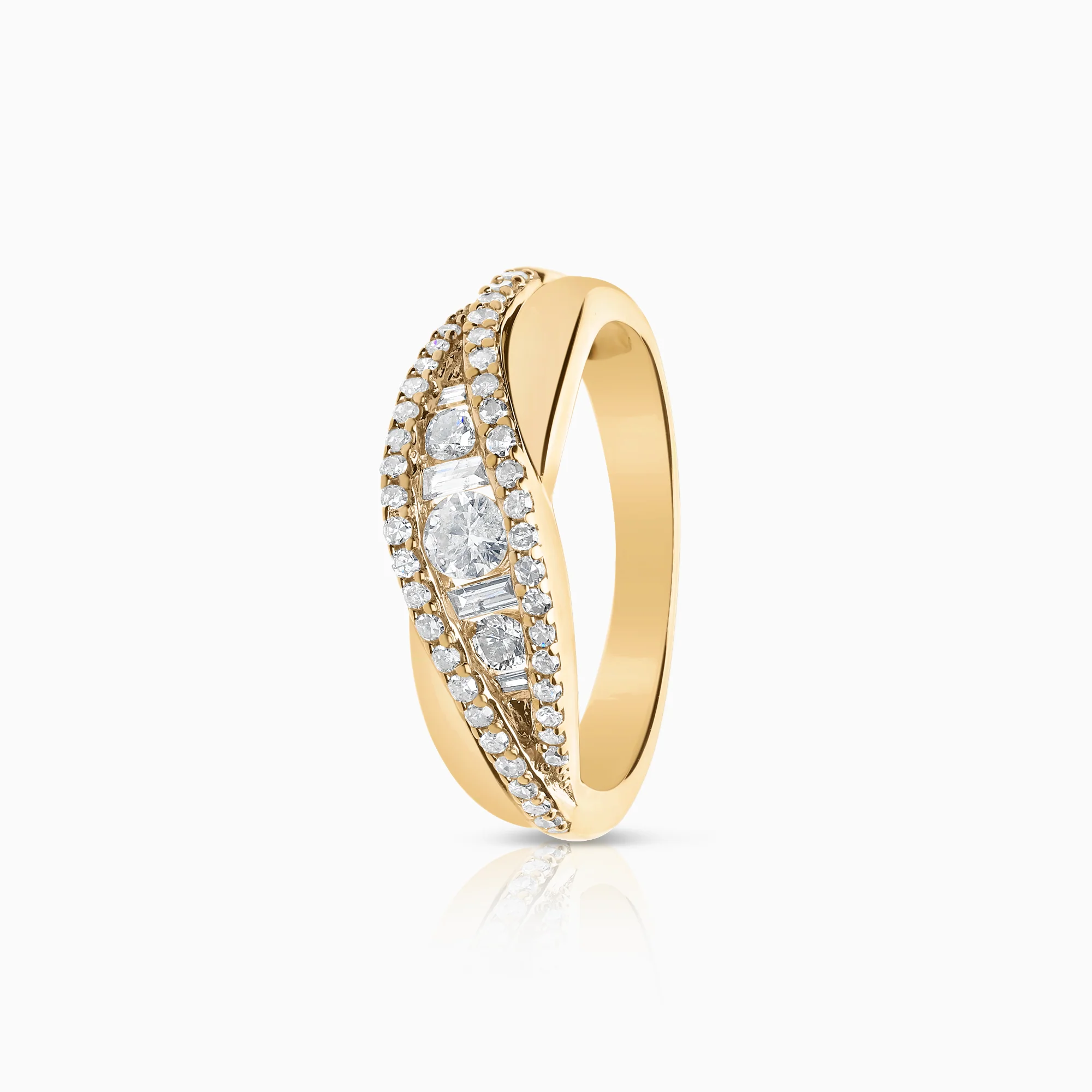 Diamond ring 0.31ct 9K gold
