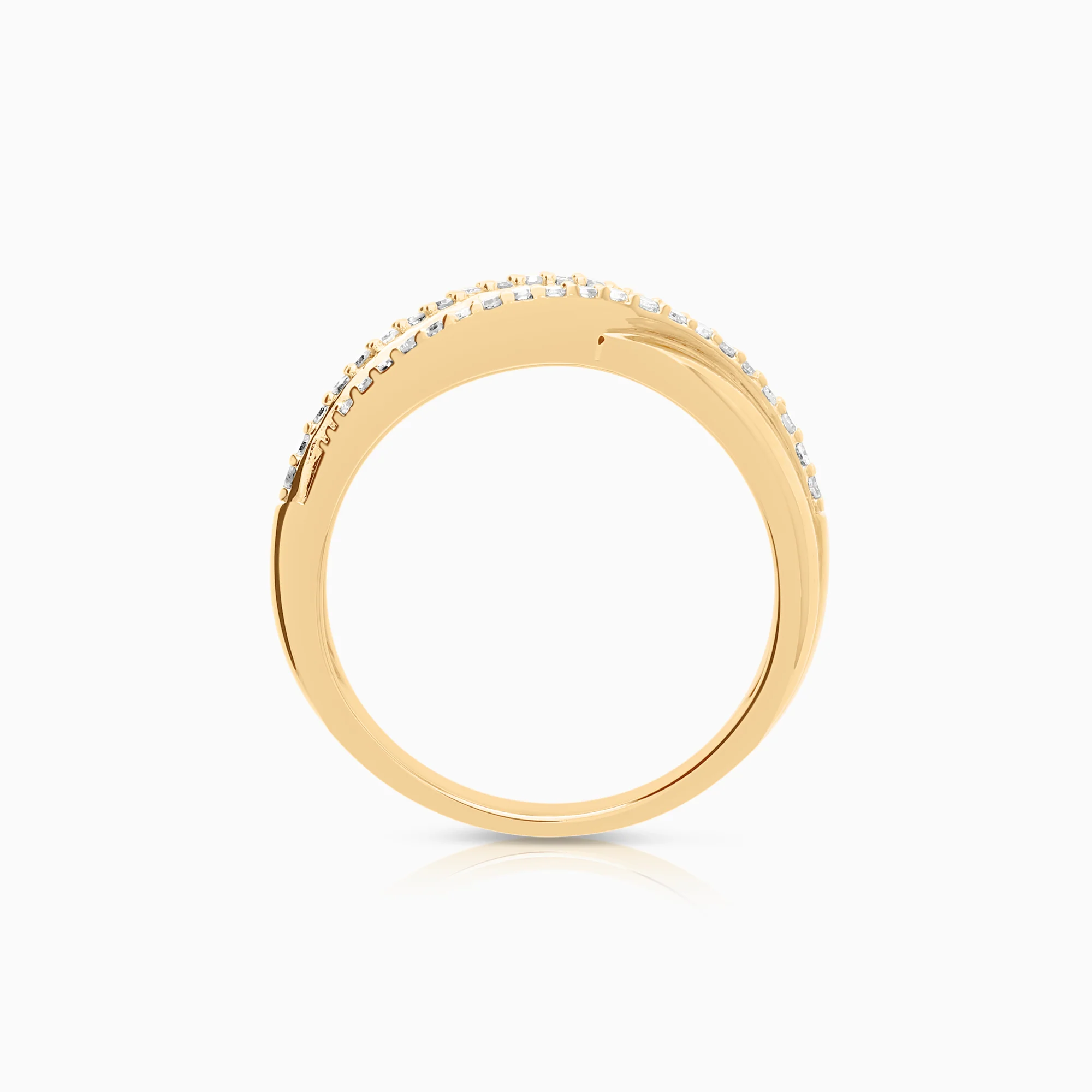 Diamond ring 0.31ct 9K gold - Image 2