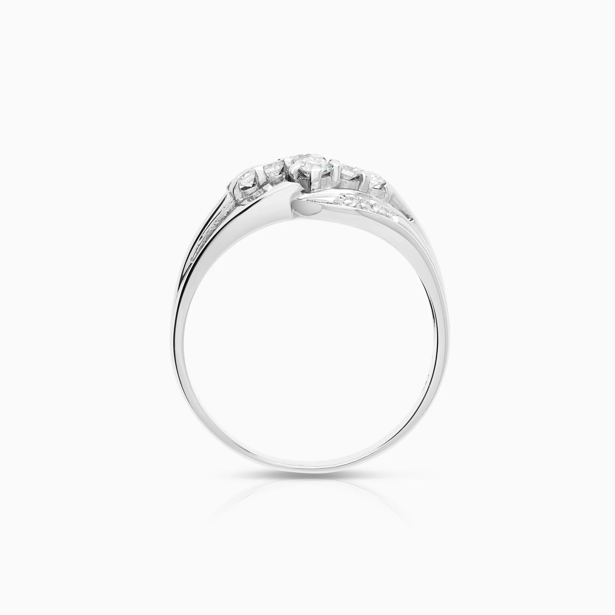 Diamond ring 0.32ct 18K white gold - Image 2
