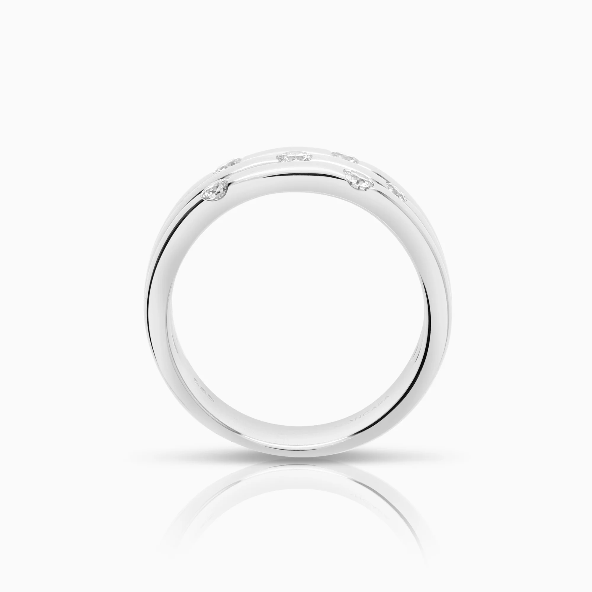 Diamond ring 0.34ct 14K white gold - Image 2