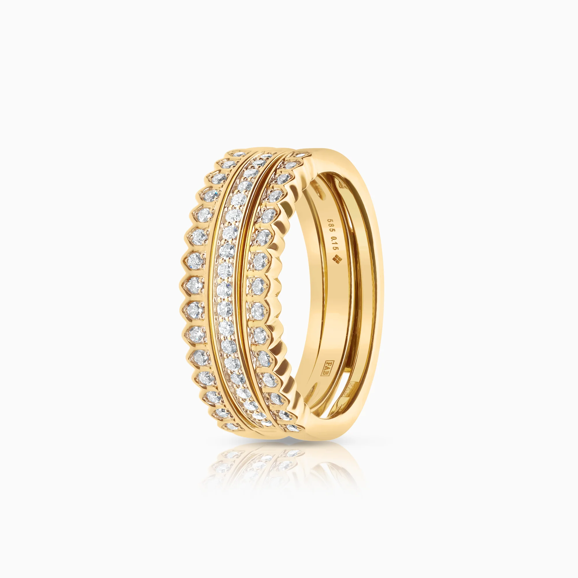 Diamond ring 0.35ct 14K gold