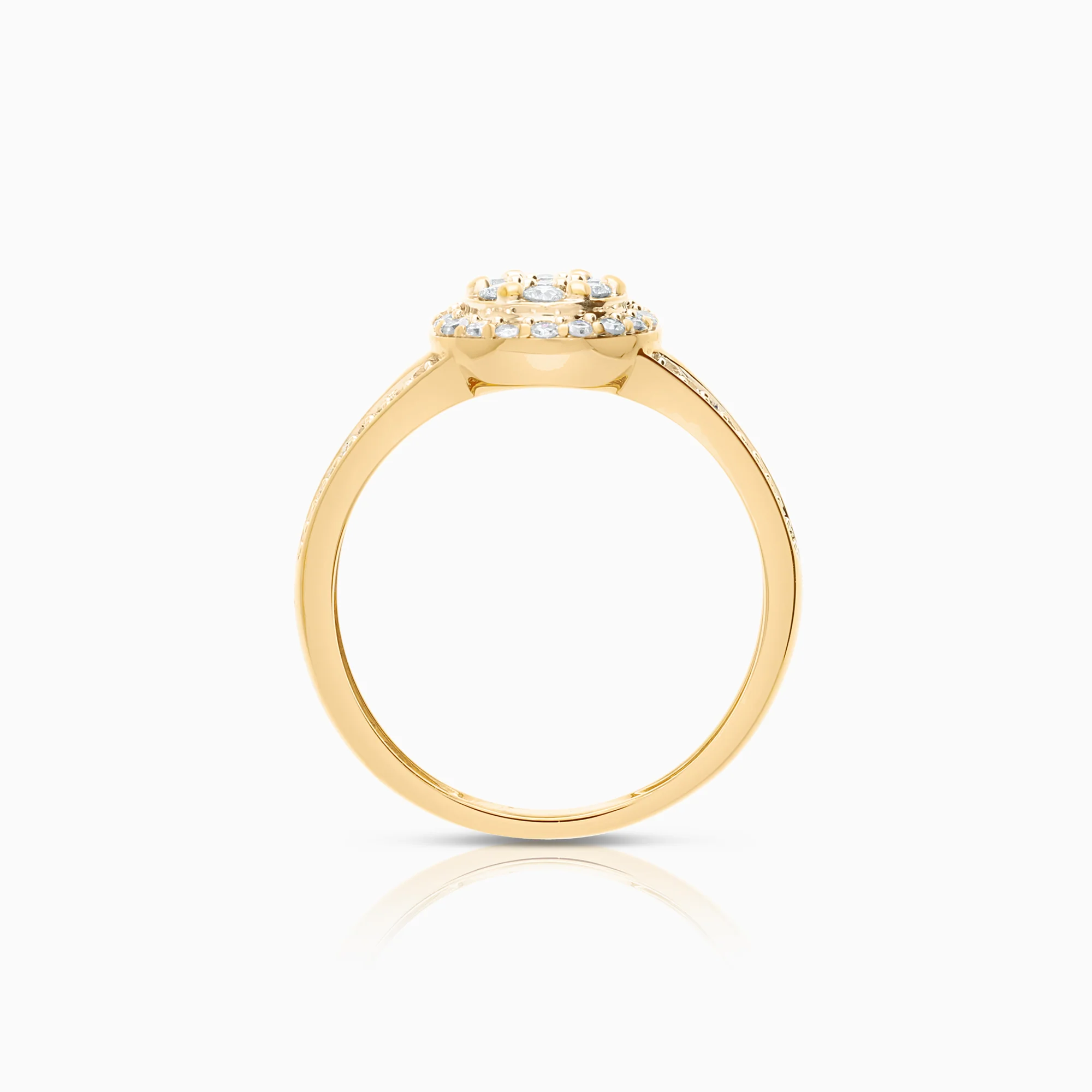 Diamond ring 0.35ct 18K gold - Image 2