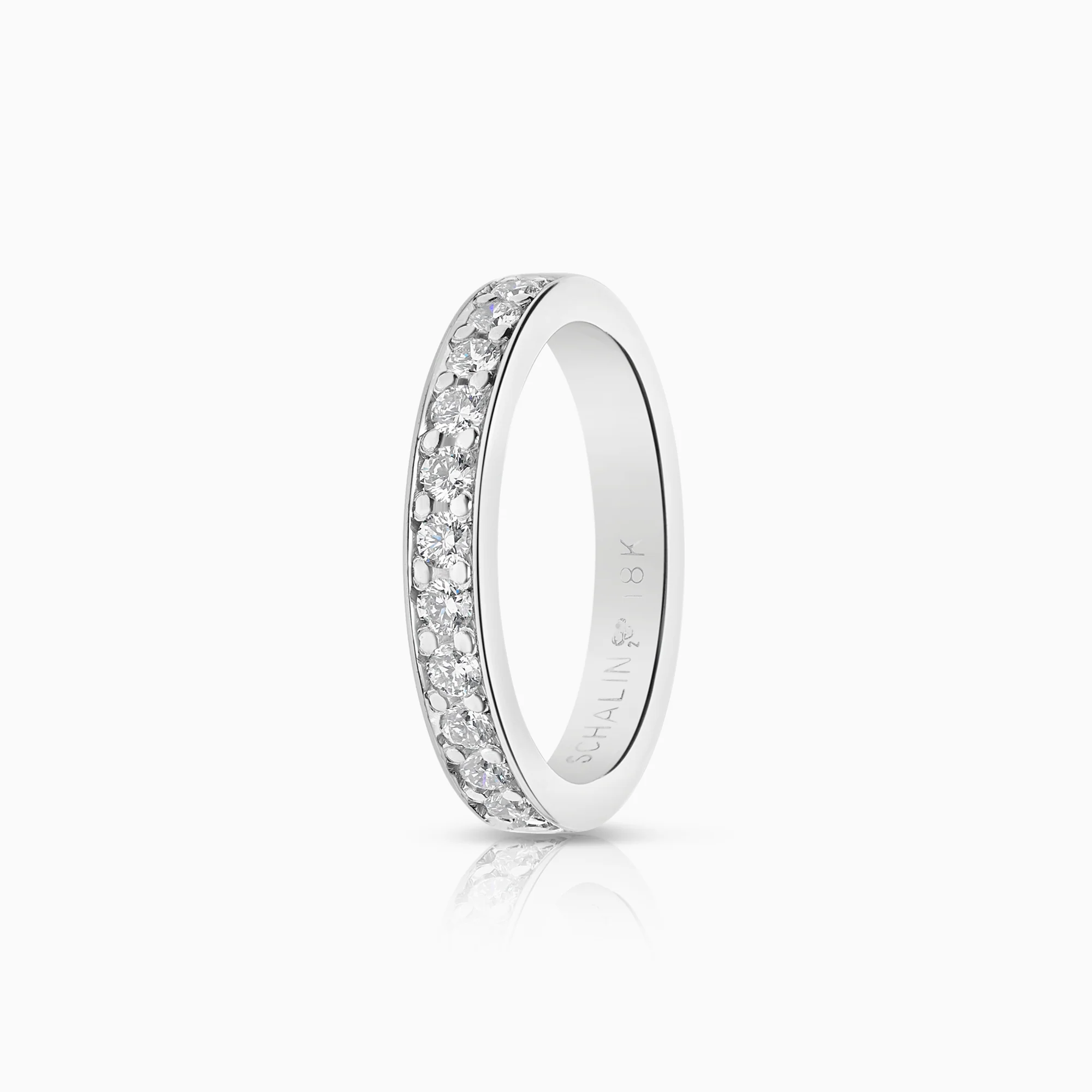 Diamond ring 0.36ct 18K white gold