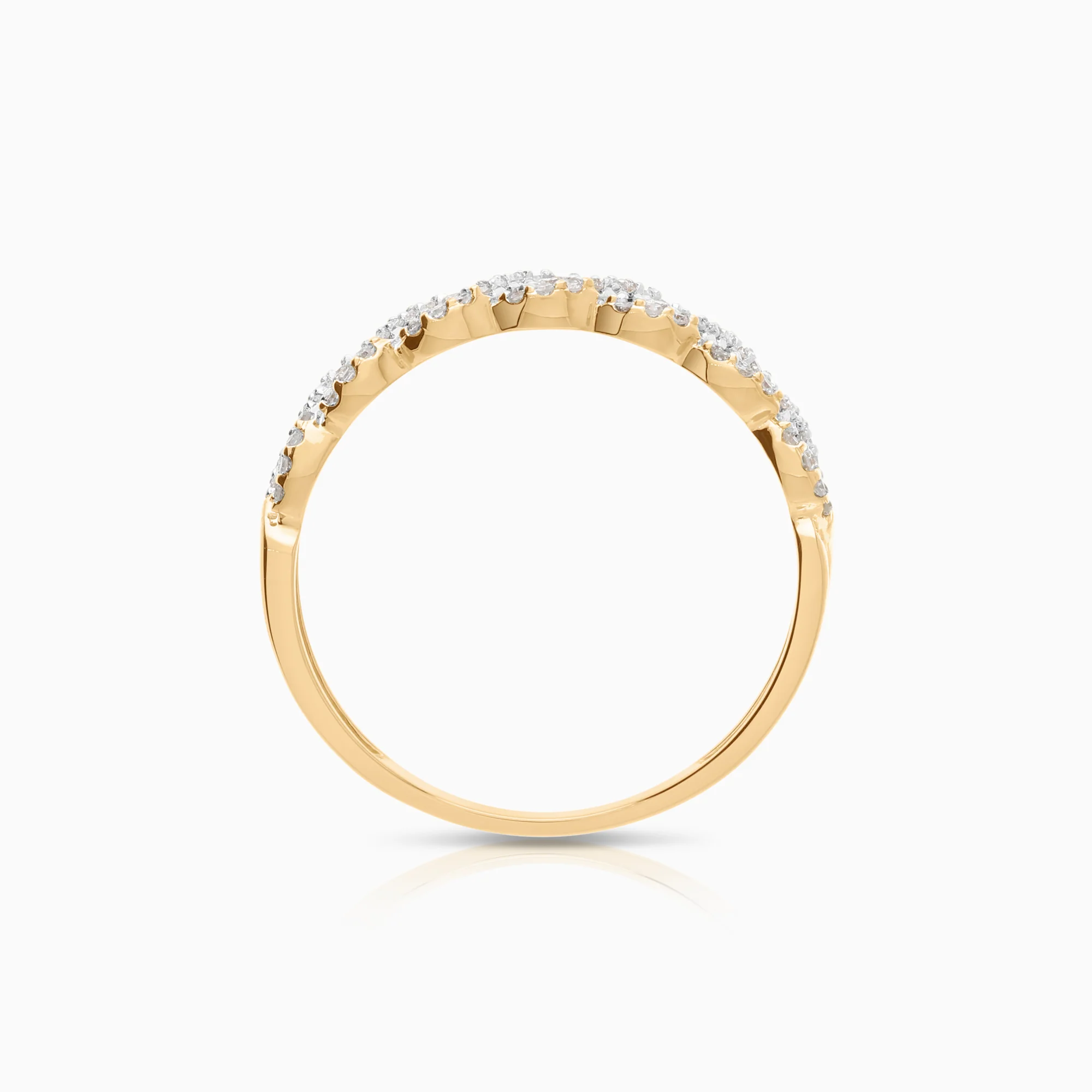 Diamond ring 0.38ct 18K gold - Image 2