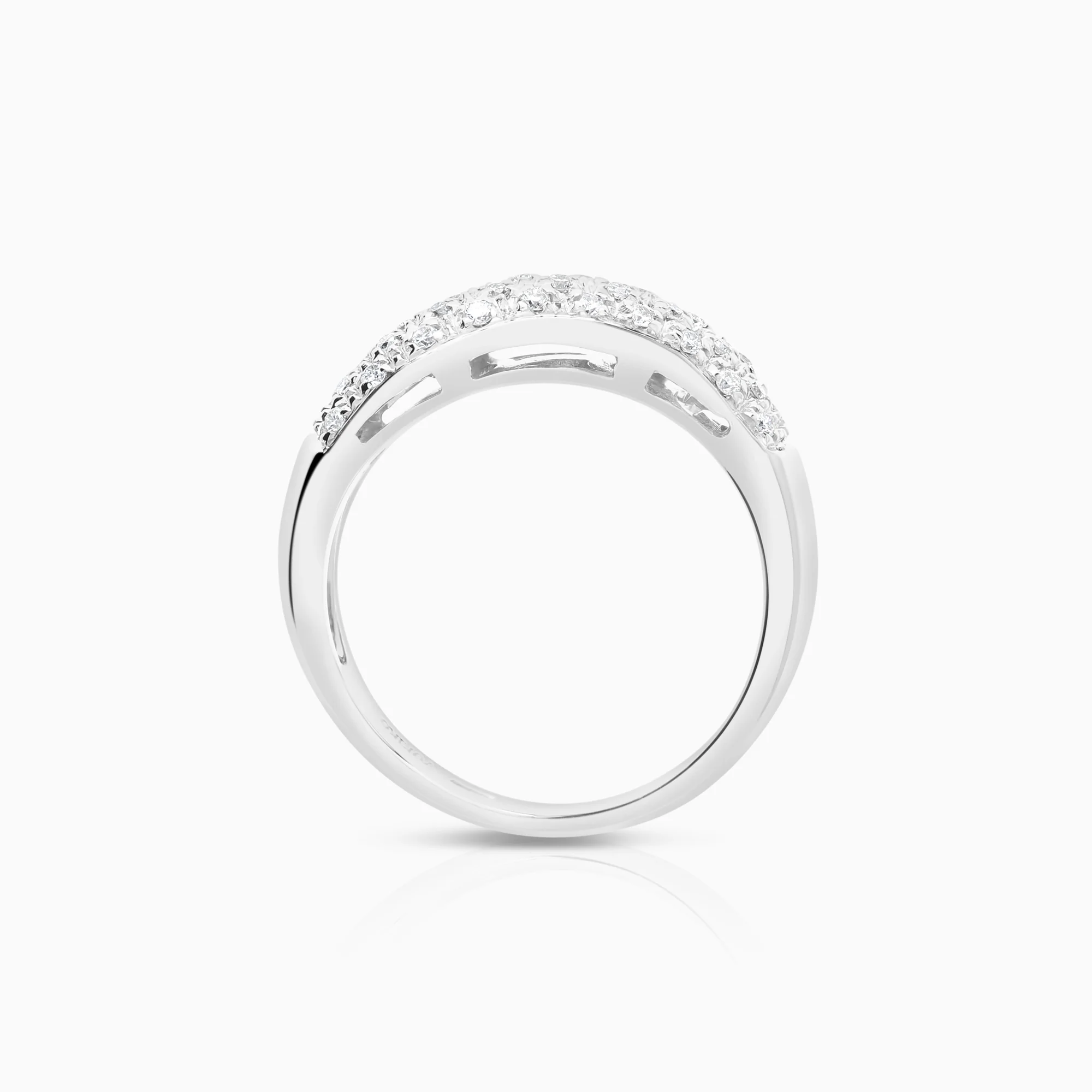 Diamond ring 0.38ct 18K white gold - Image 2