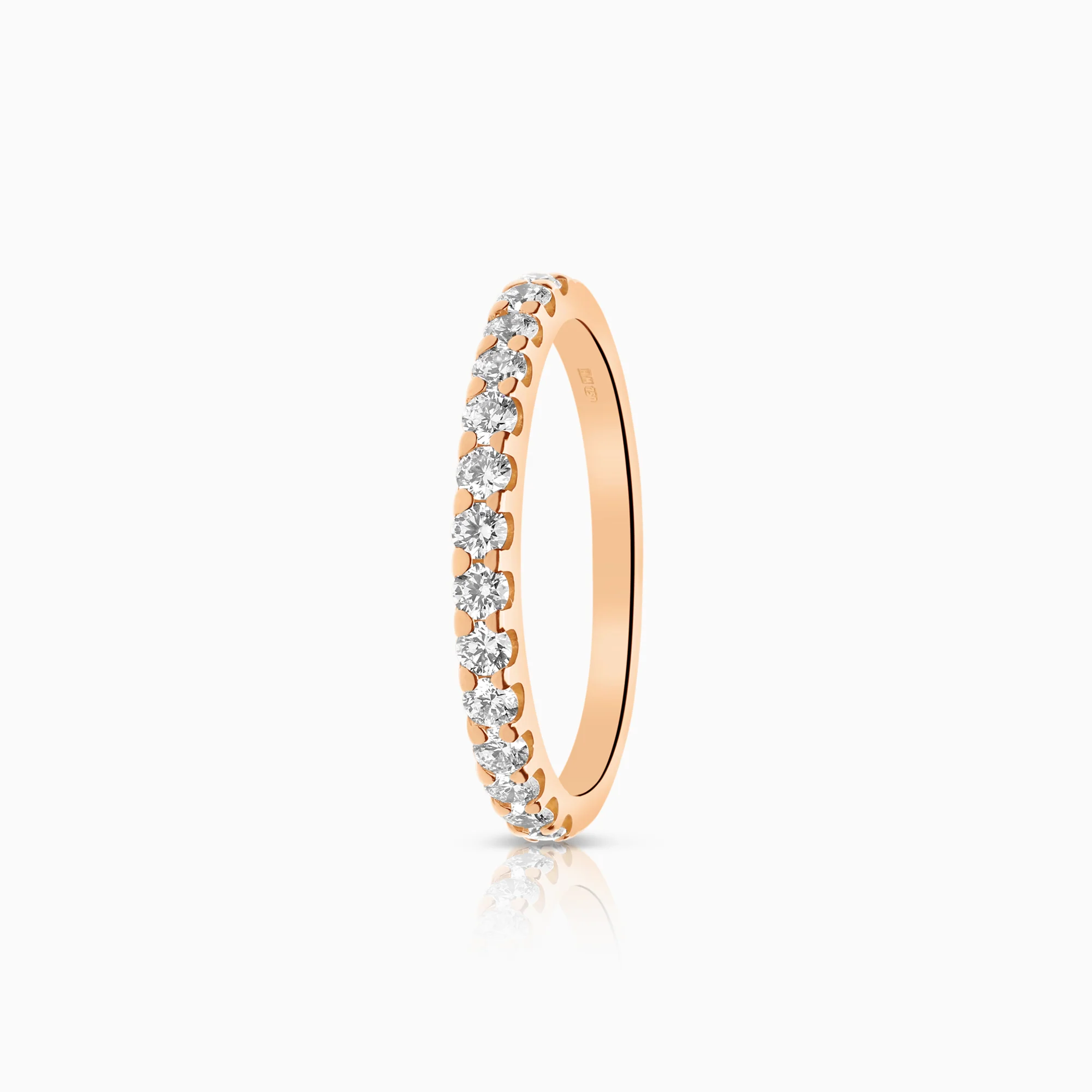 Diamond ring 0.40ct 18K rose gold