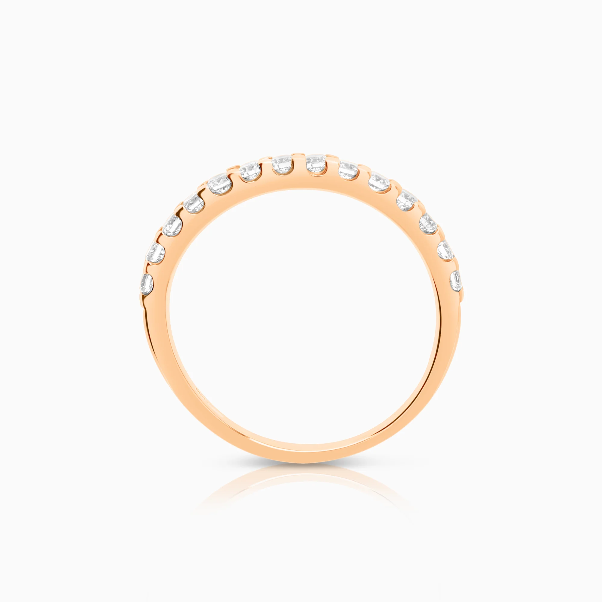 Diamond ring 0.40ct 18K rose gold - Image 2