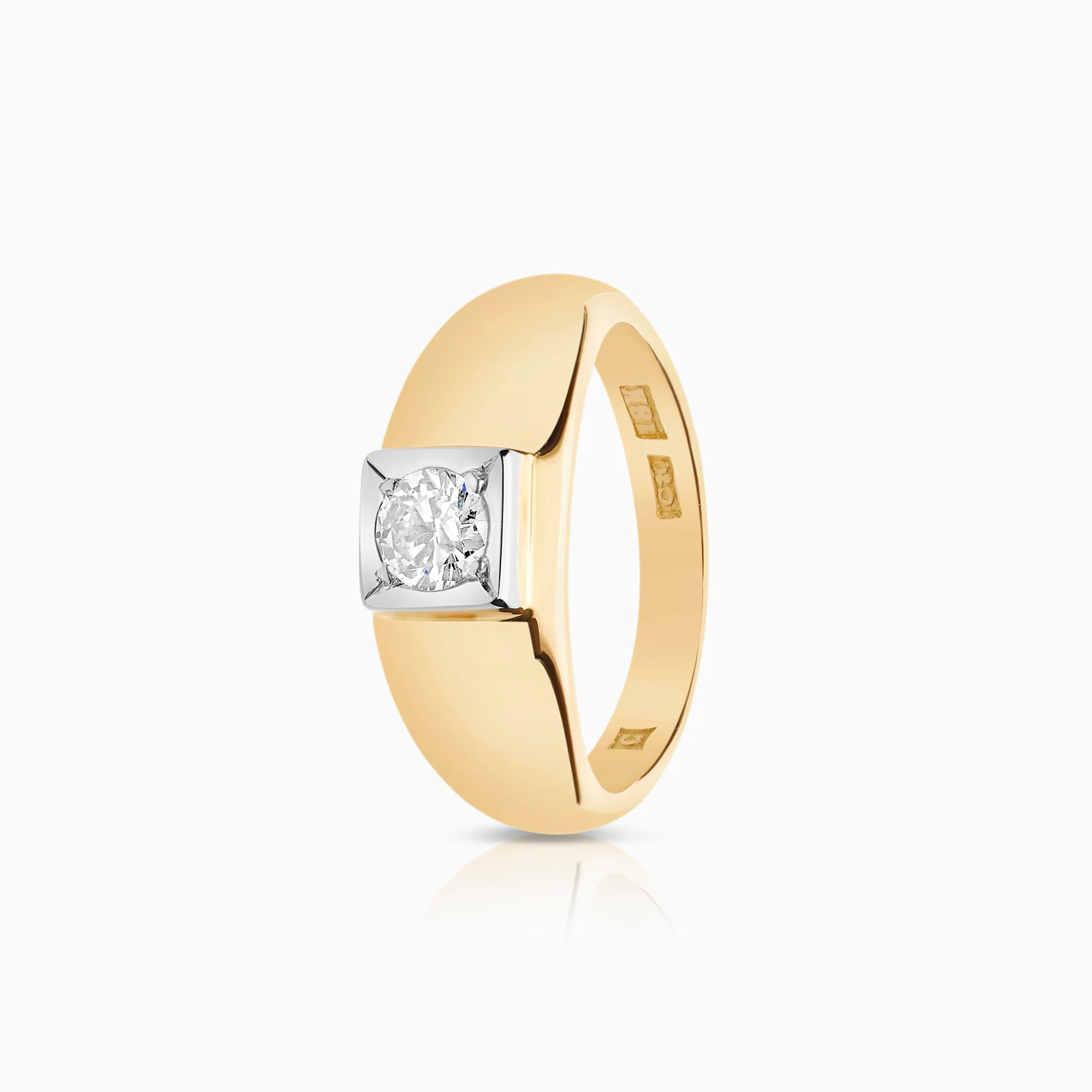 Diamond ring 0.40ct 18K gold