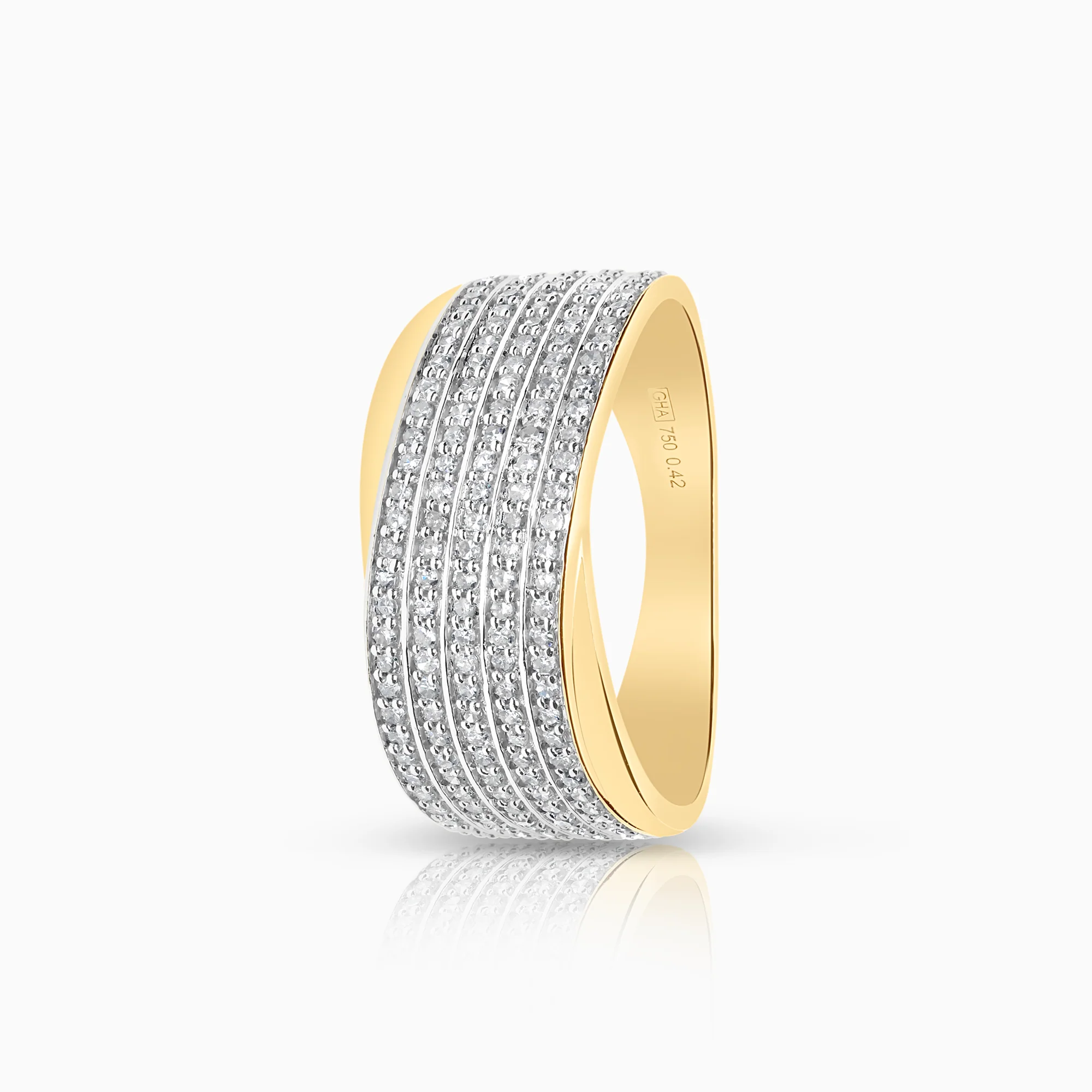 Diamond ring 0.42ct 18K gold