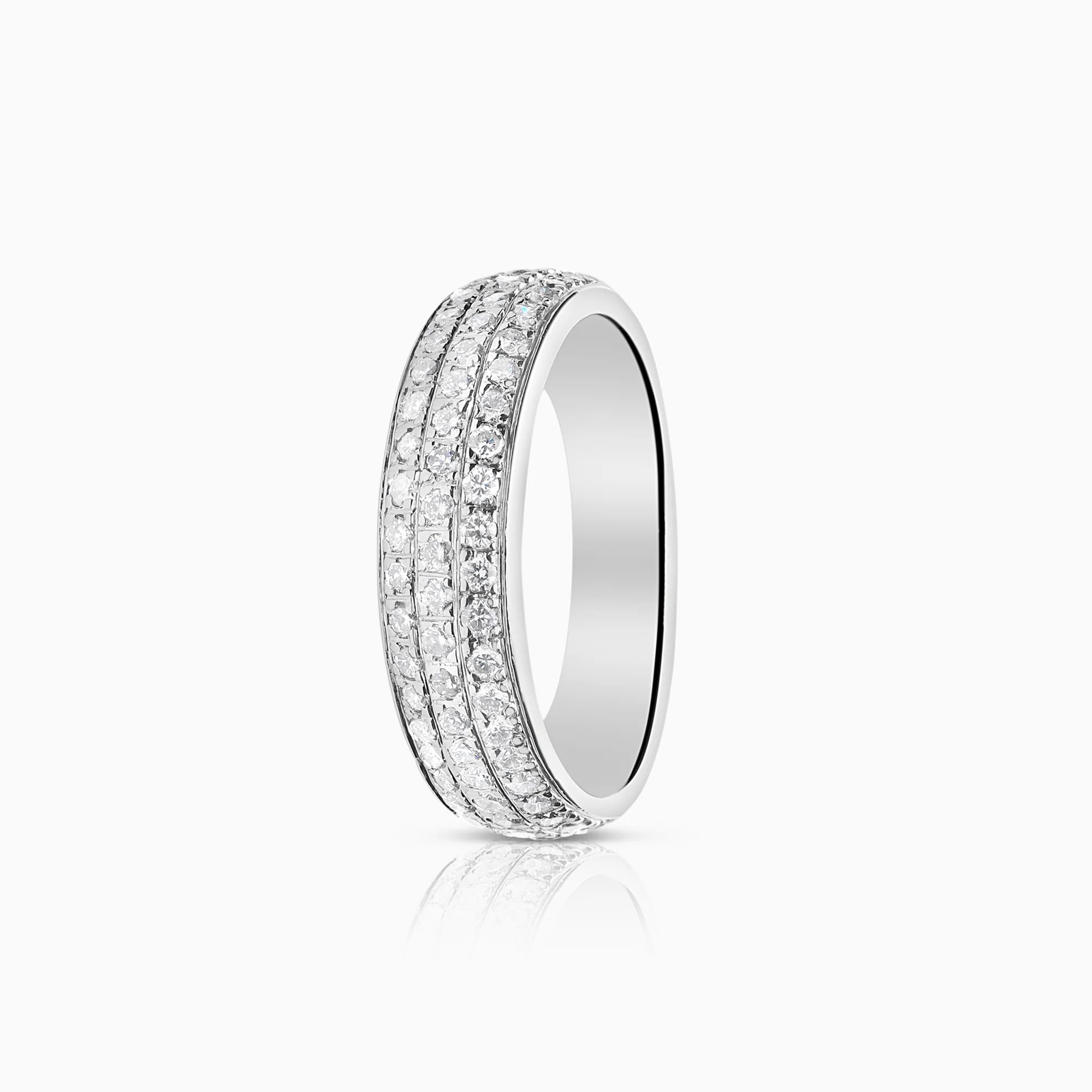 Diamond ring 0.44ct 18K white gold