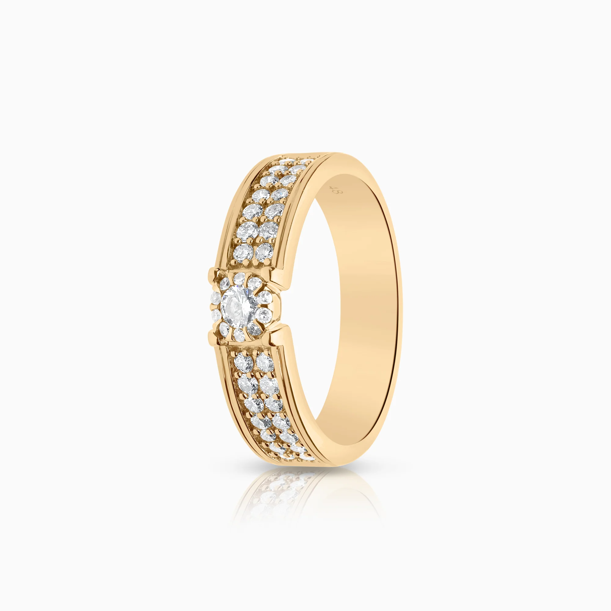 Diamond ring 0.48ct 18K gold