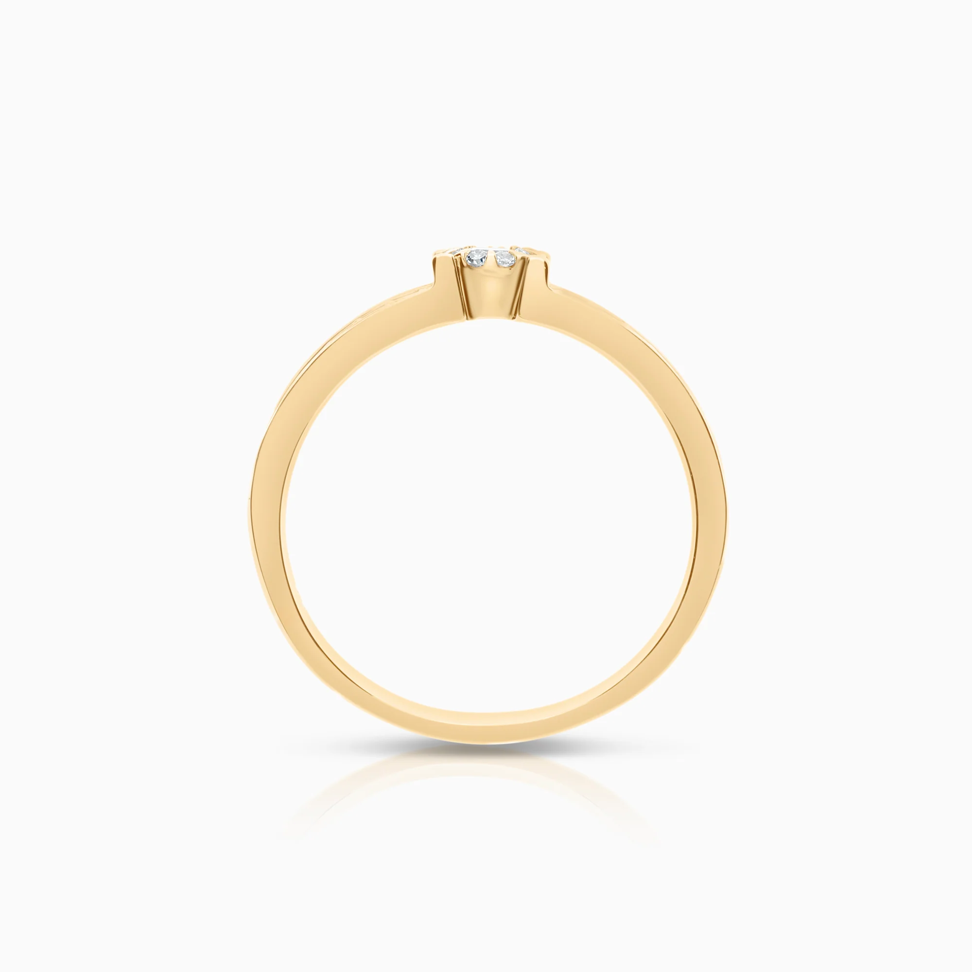 Diamond ring 0.48ct 18K gold - Image 2