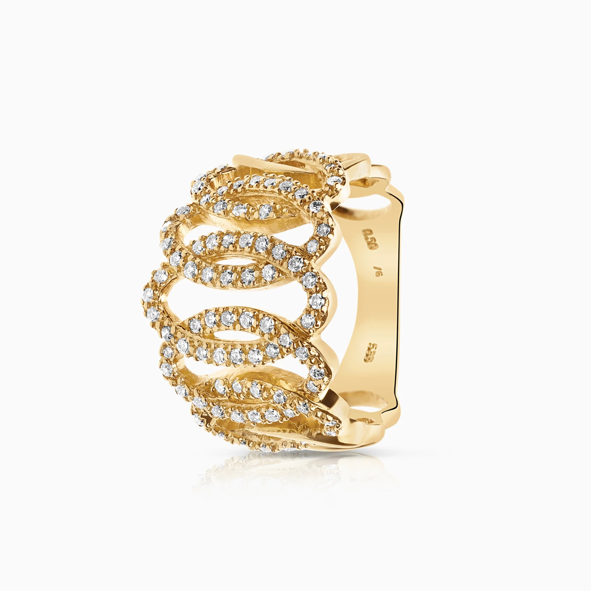 Diamond ring 0.50ct 14K yellow gold