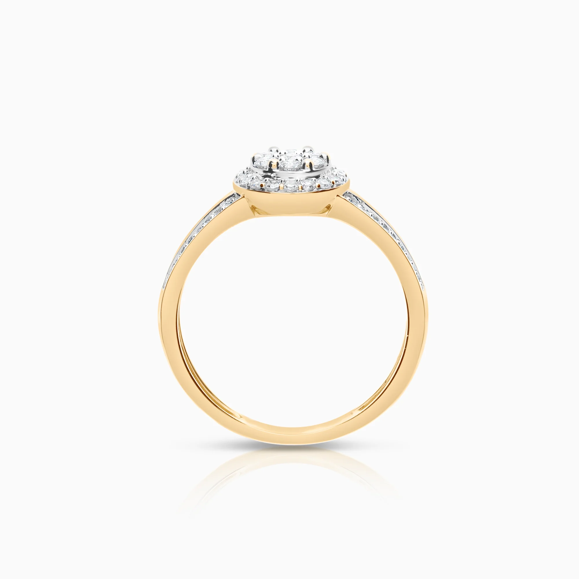 Diamond ring 0.50ct 18K gold - Image 2