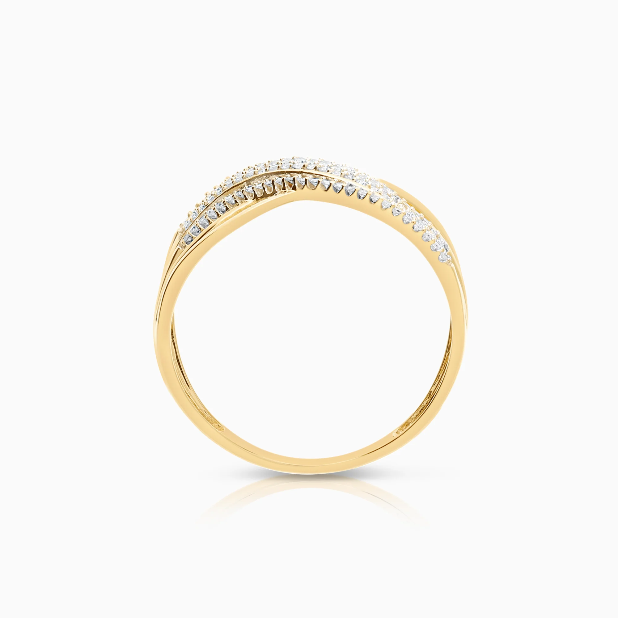 Diamond ring 0.51ct 18K gold - Image 2