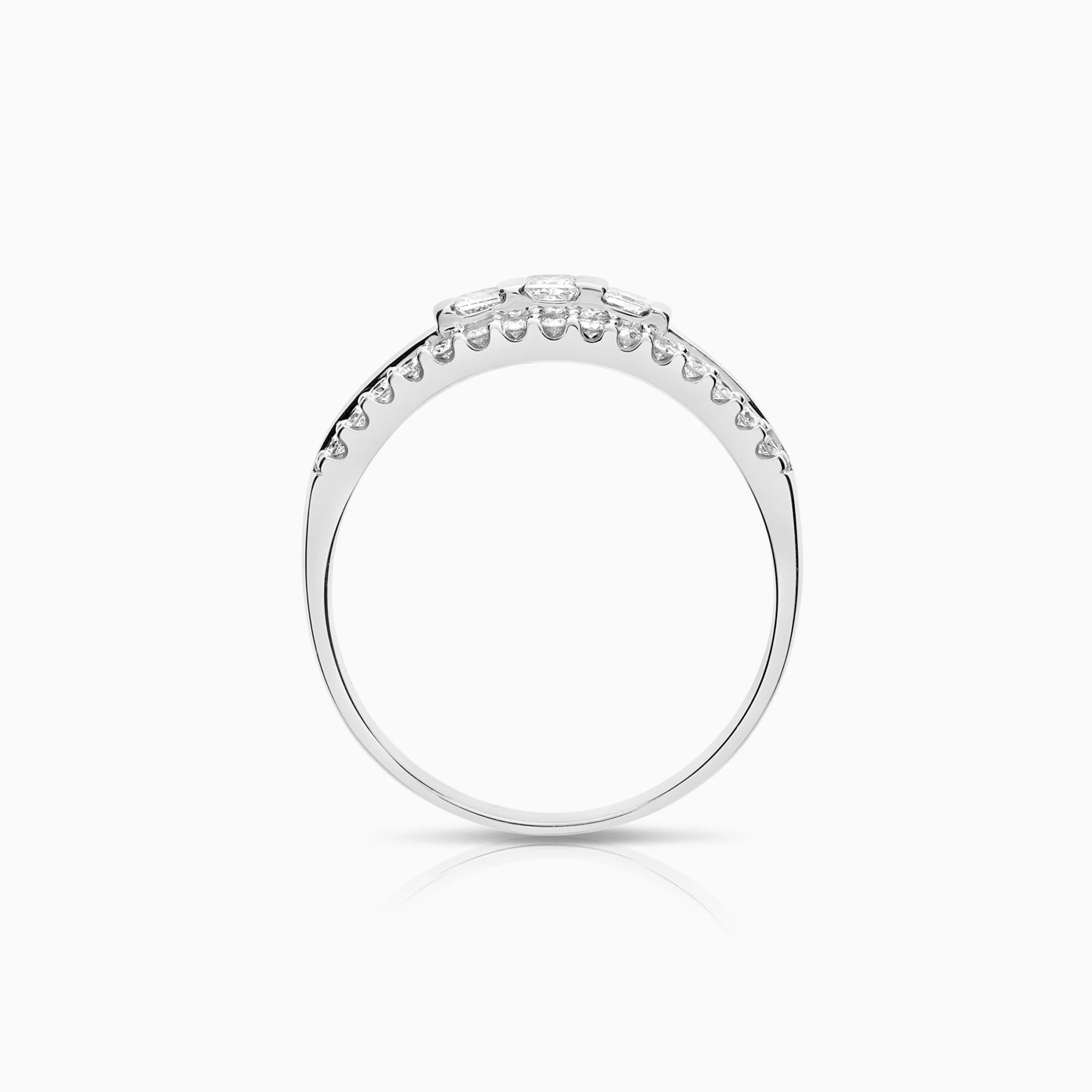 Diamond ring 0.51ct 18K white gold - Image 2