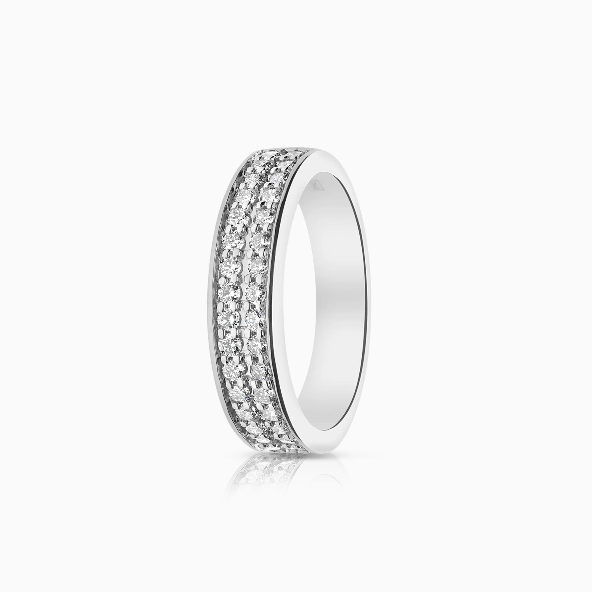 Diamond ring 0.51ct 18K white gold