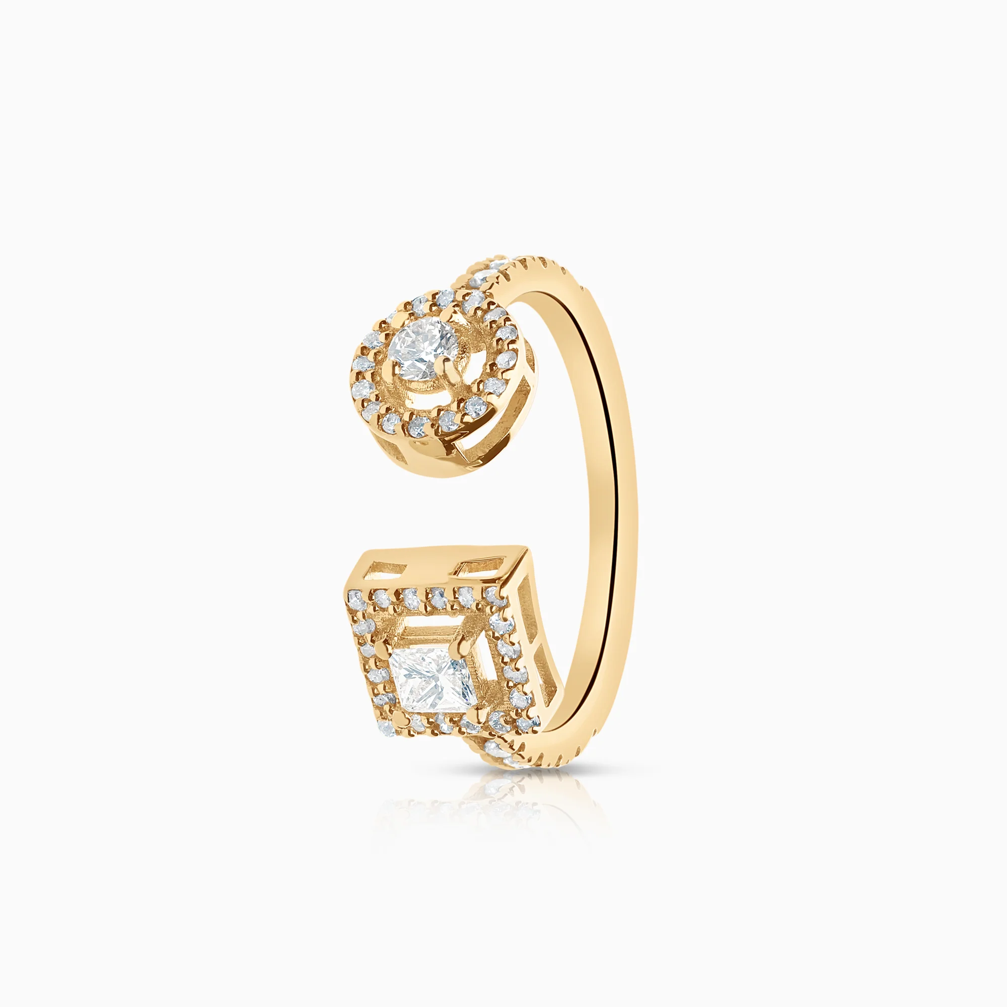 Diamond ring 0.55ct 18K gold