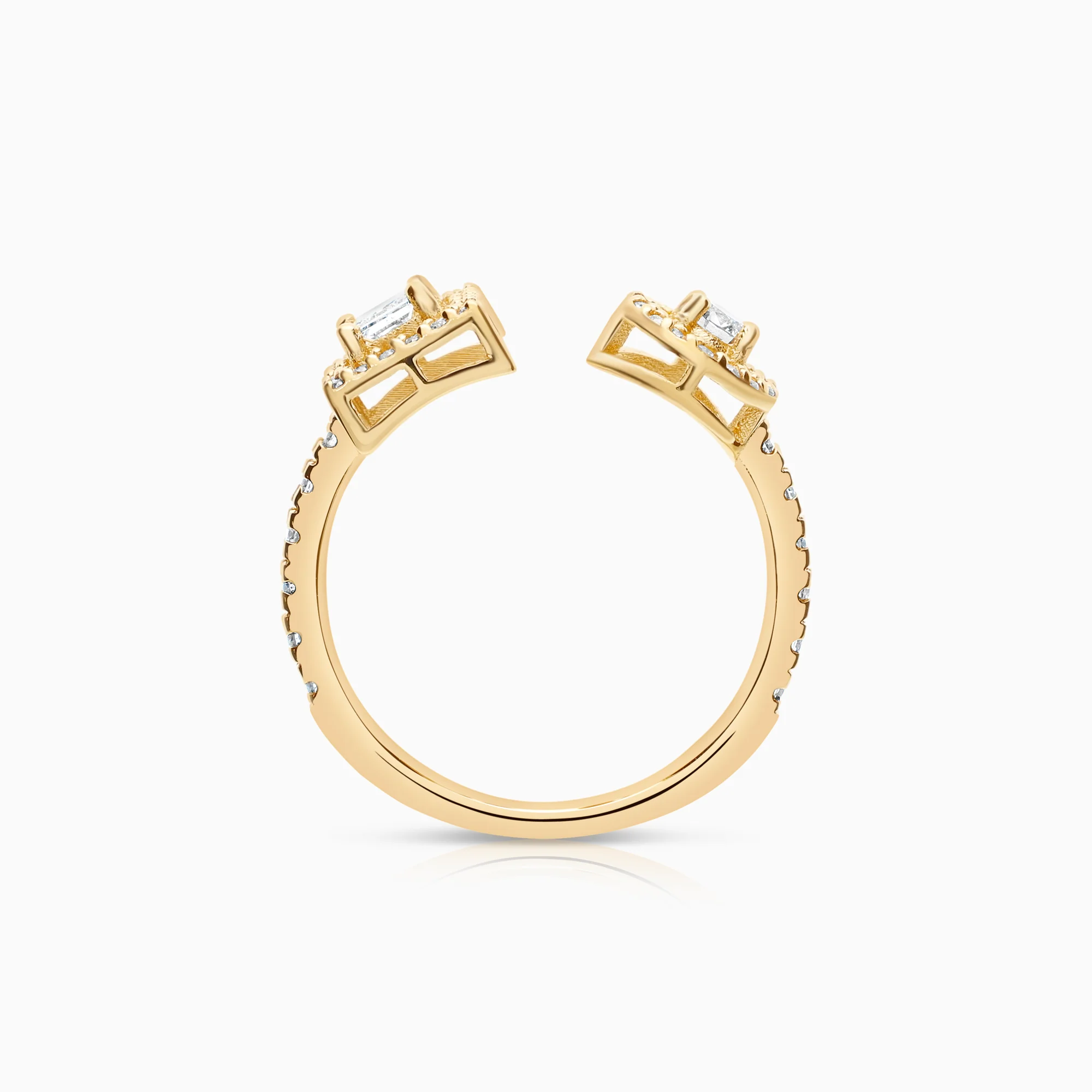 Diamond ring 0.55ct 18K gold - Image 2