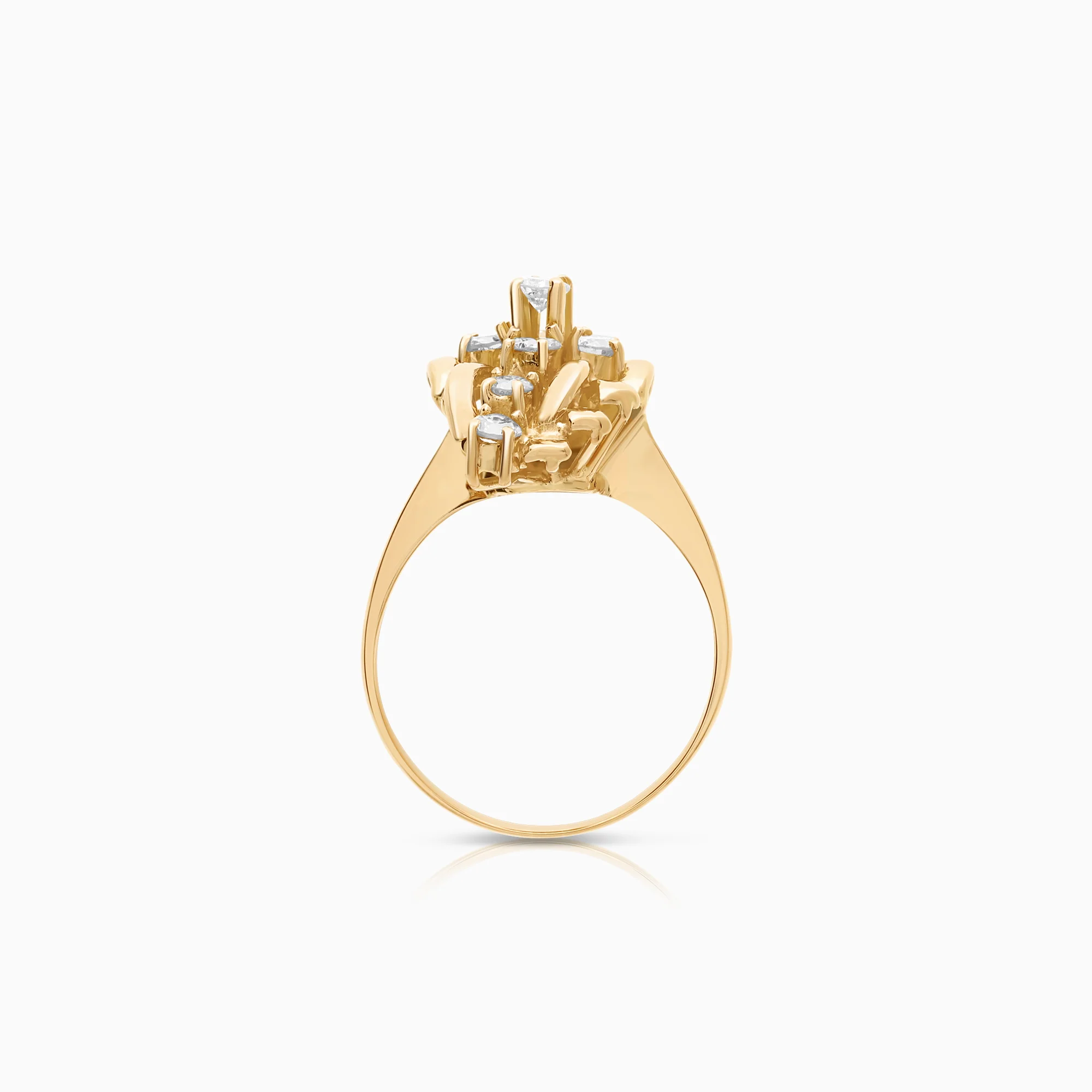 Diamond ring 0.56ct 18K gold - Image 2