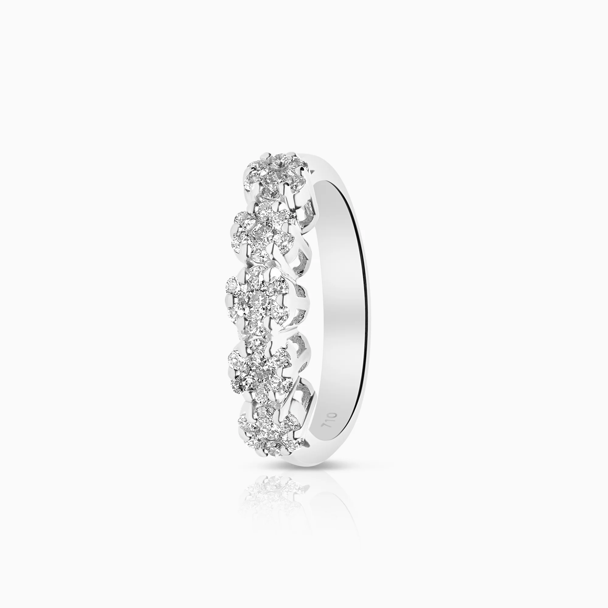 Diamond ring 0.60ct 18K white gold