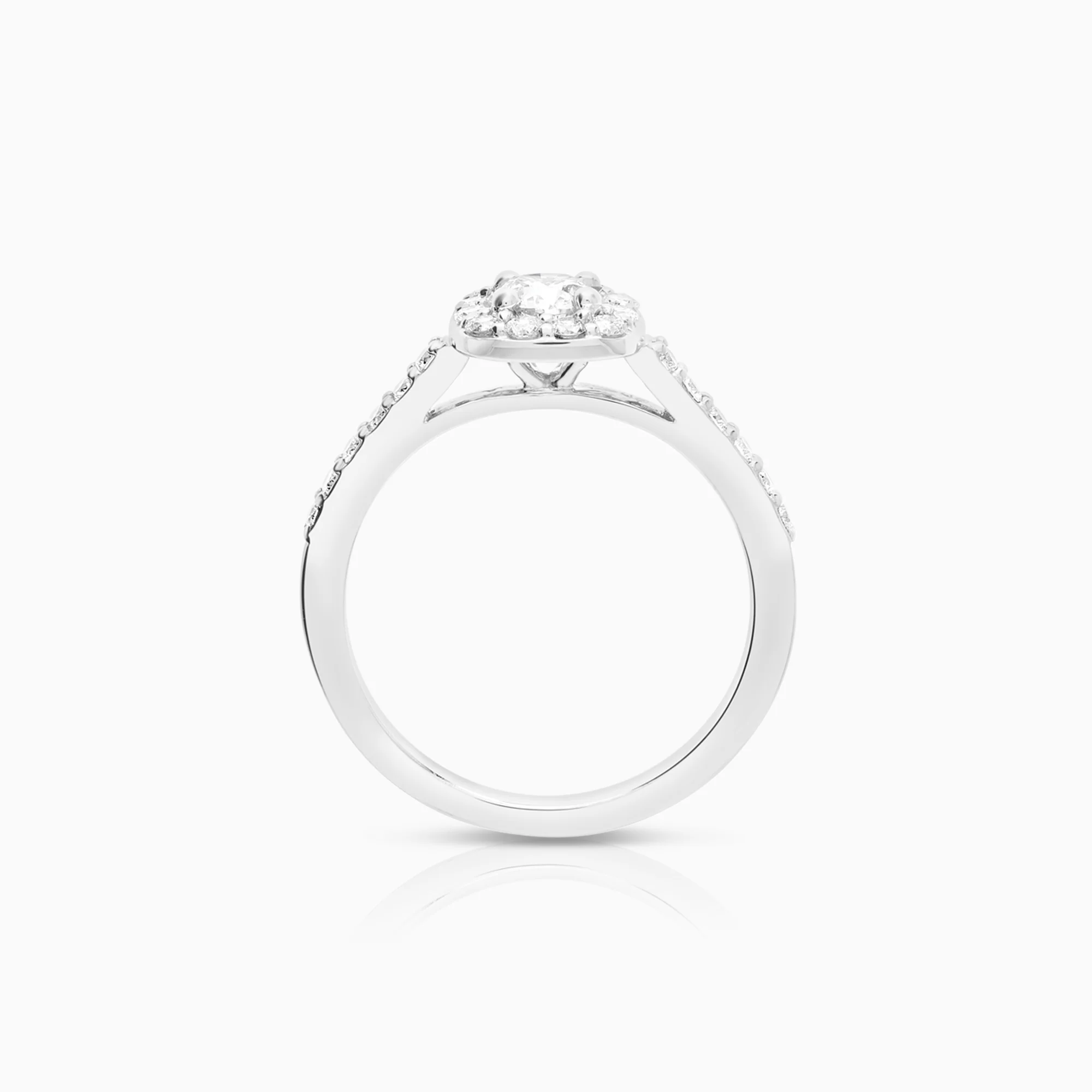 Diamond ring 0.60ct 18K white gold - Image 2