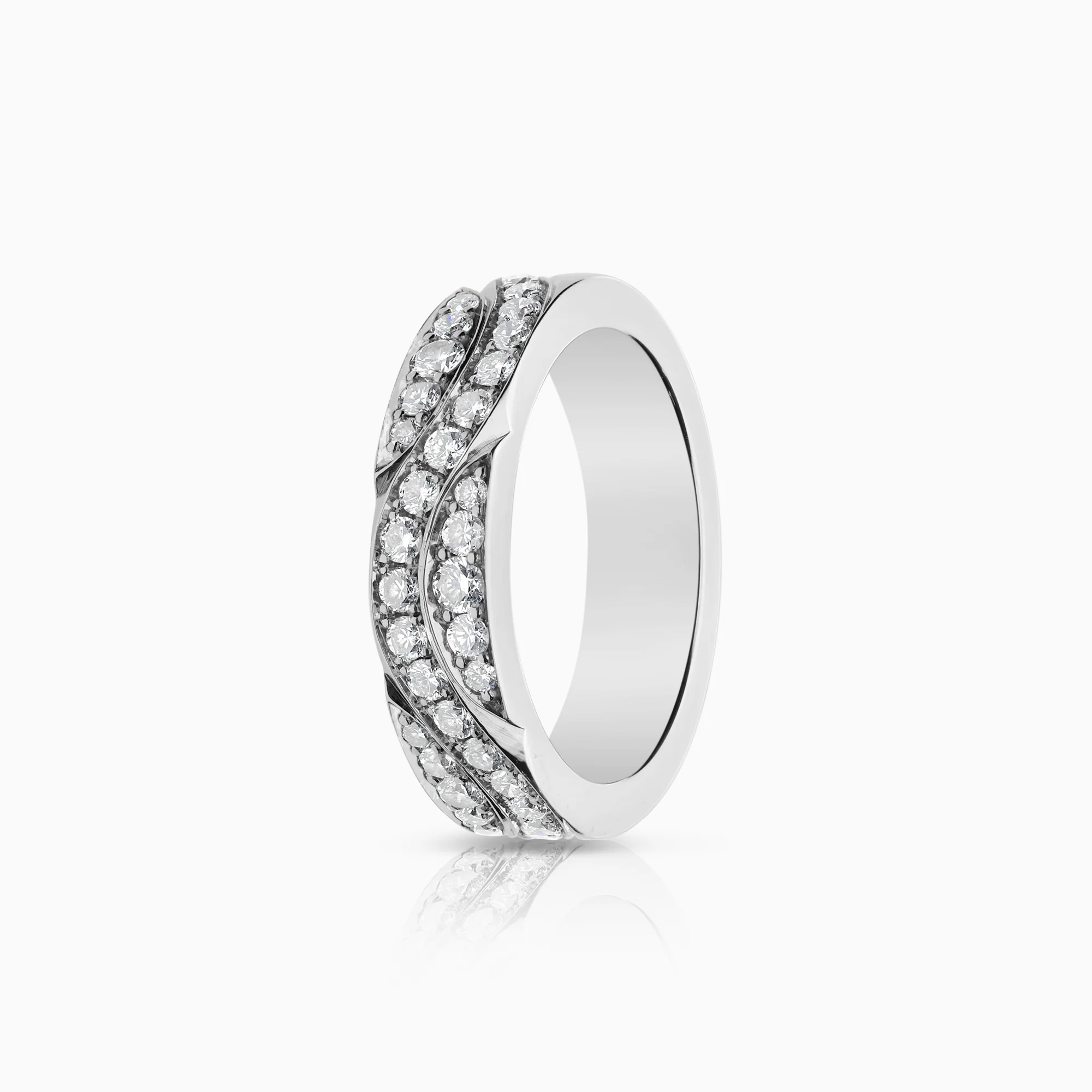 Diamond ring 0.67ct 18K white gold